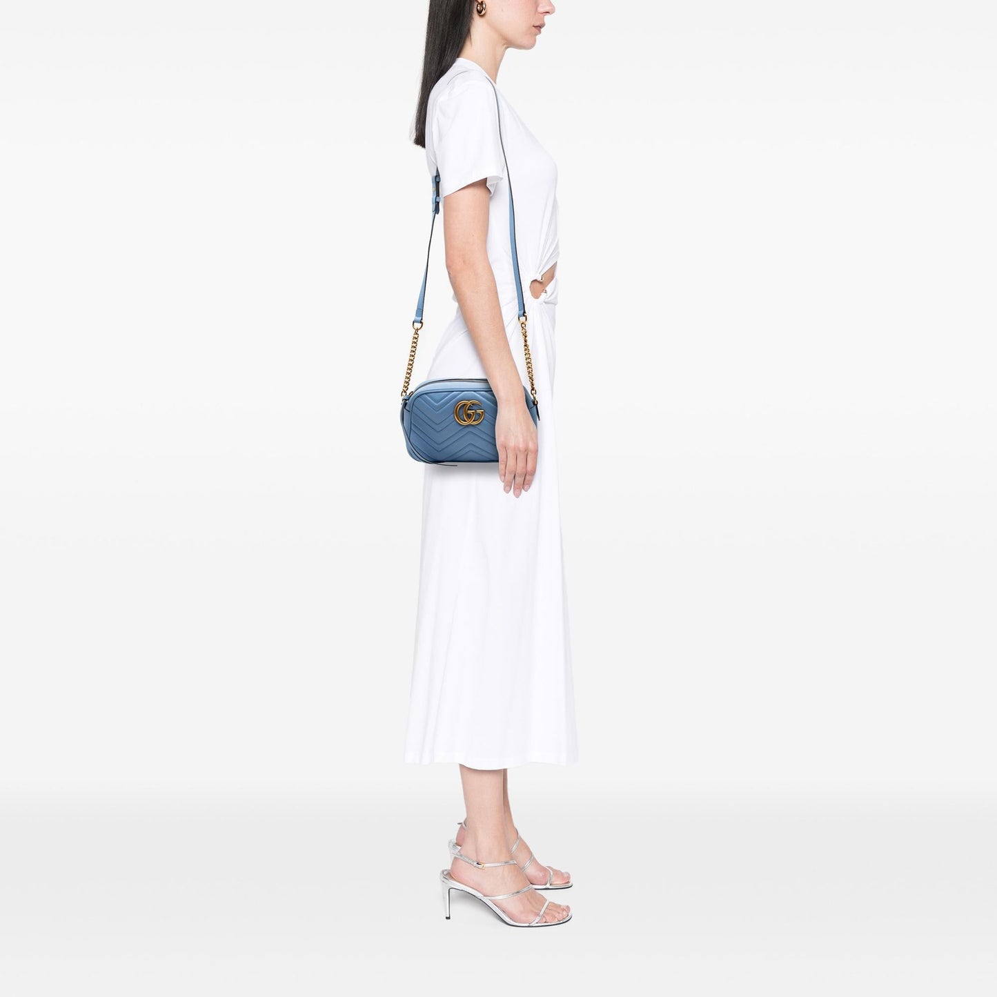Gucci Small GG Marmont Matelasse Leather Crossbody