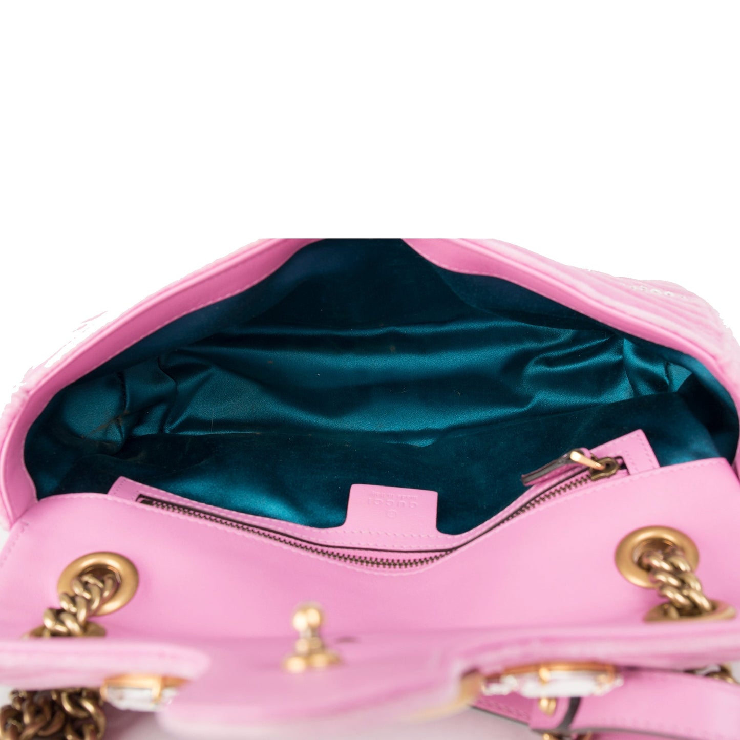 Gucci Small GG Marmont Matelasse Velvet Crystal Shoulder Bag