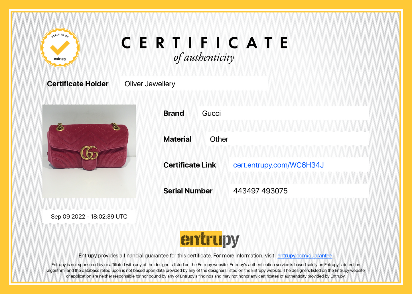 Gucci Small GG Marmont Matelasse Velvet Shoulder Bag
