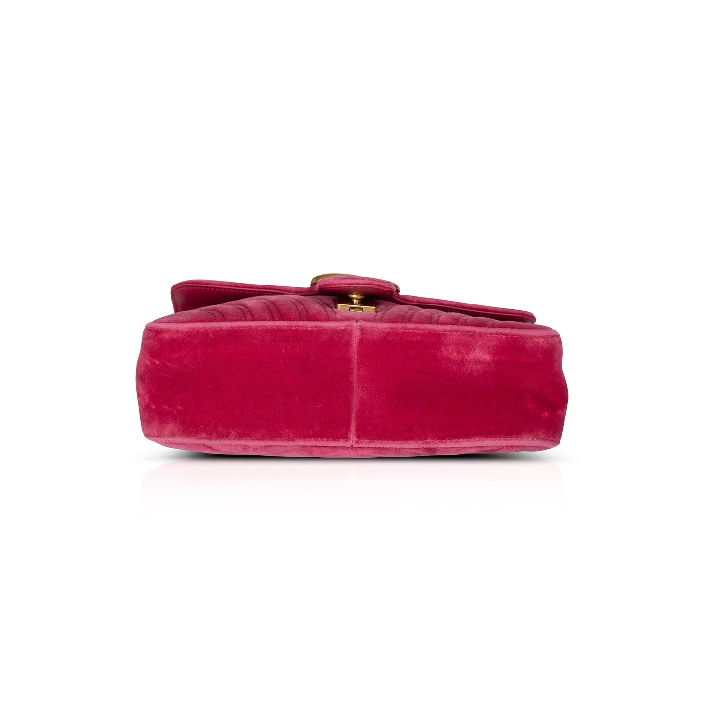 Gucci Small GG Marmont Matelasse Velvet Shoulder Bag