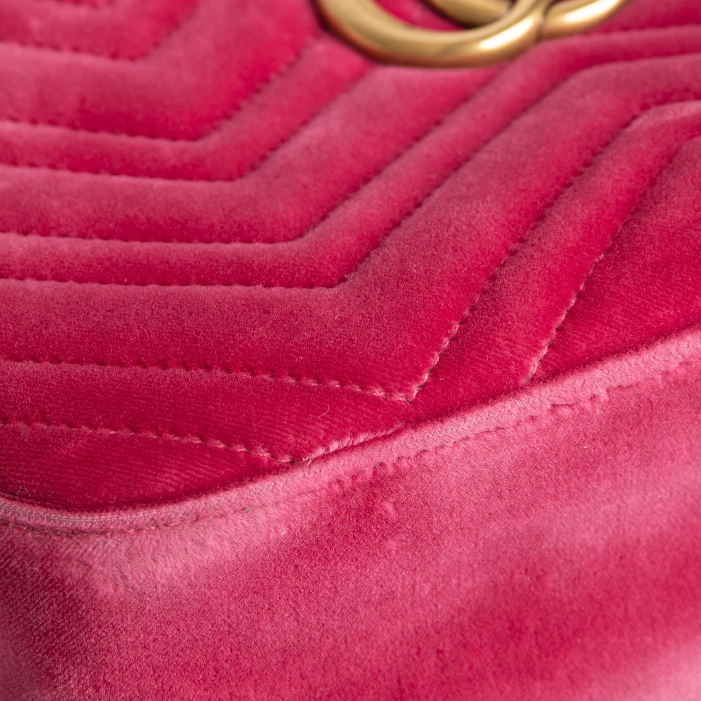Gucci Small GG Marmont Matelasse Velvet Shoulder Bag