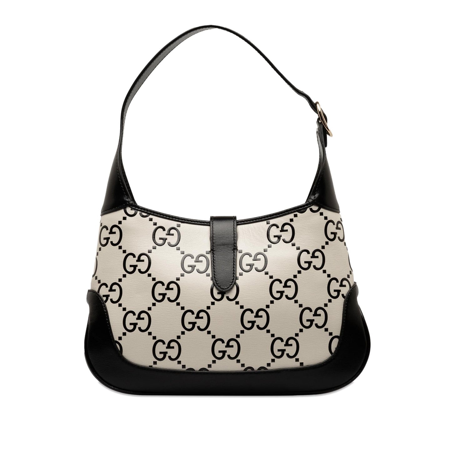 Gucci Small GG Print Leather Jackie 1961 Bag (SHG-nLCbtl)