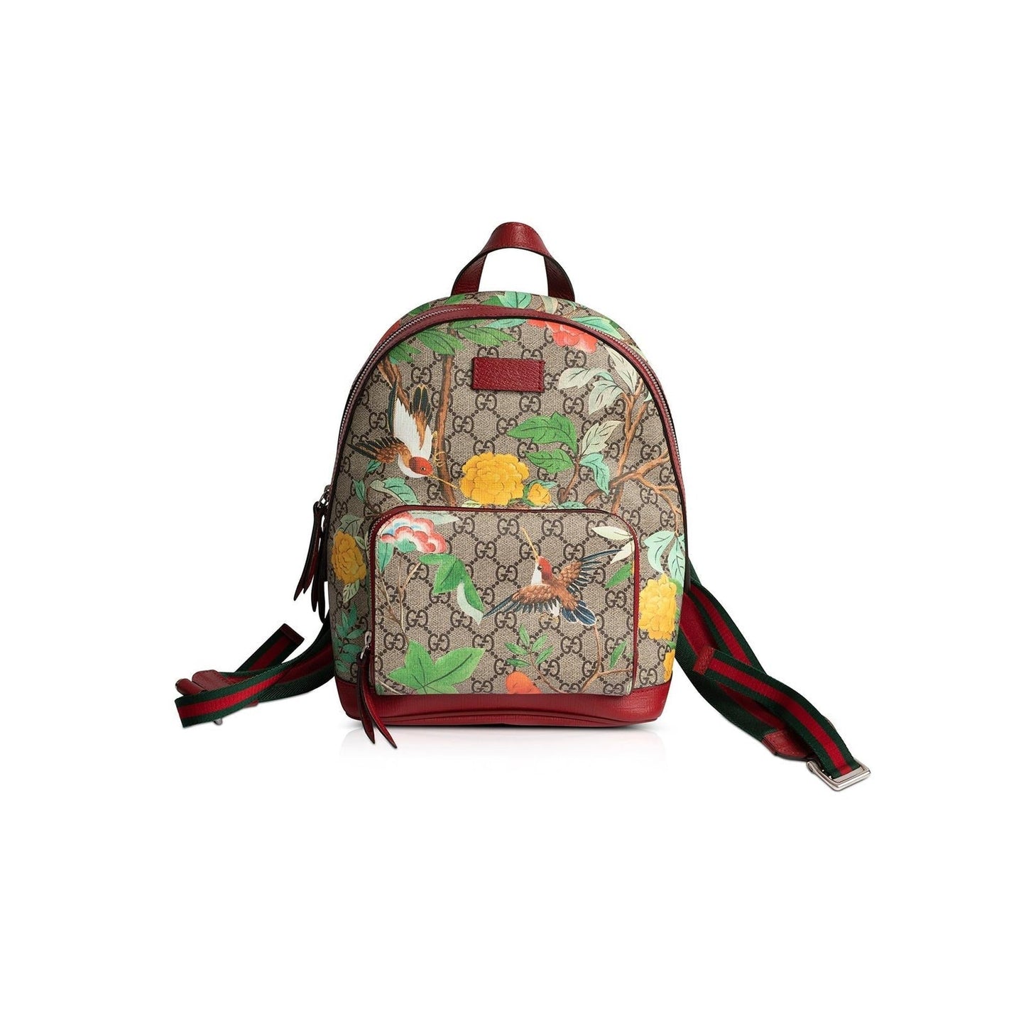 Gucci Small GG Supreme Tian Web Backpack