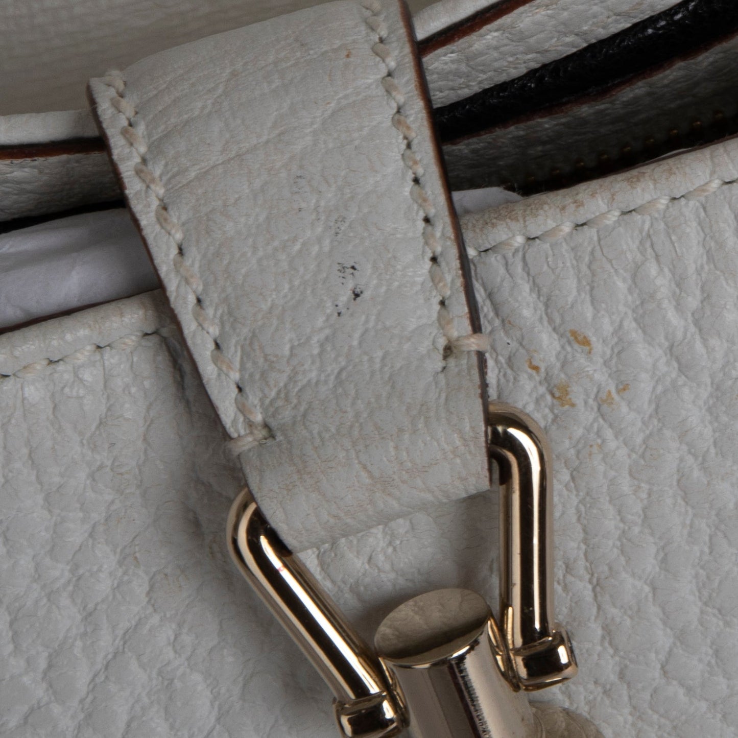 Gucci Small Jackie White Calfskin Leather Hobo