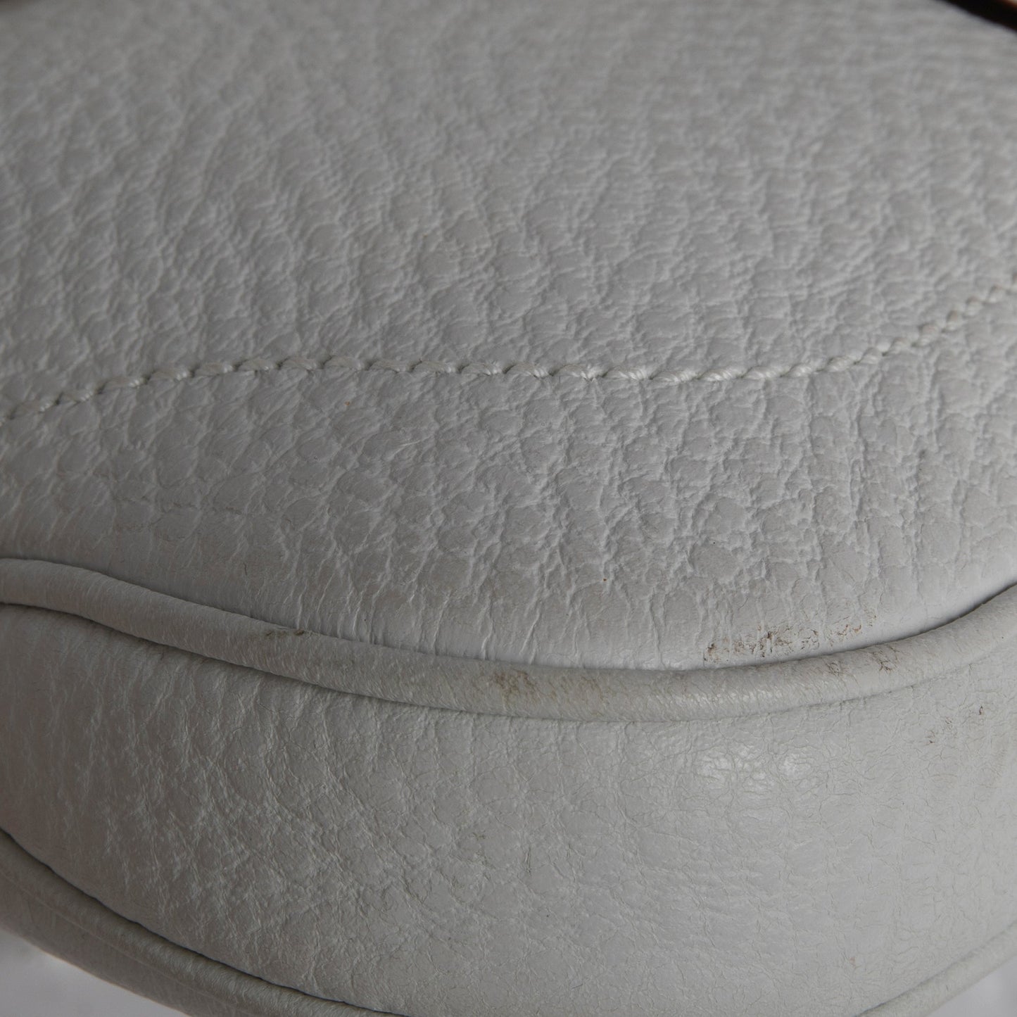 Gucci Small Jackie White Calfskin Leather Hobo