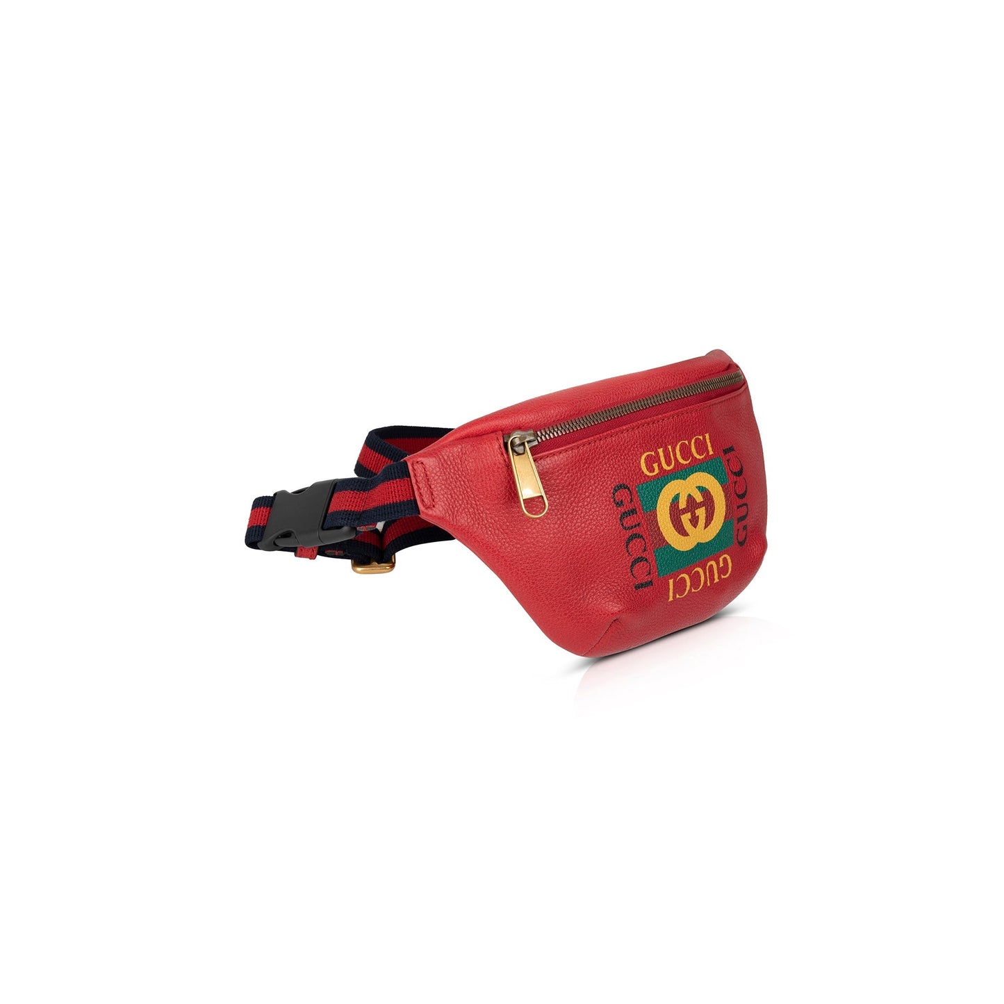 Gucci Small Logo Print Leather Belt Bag