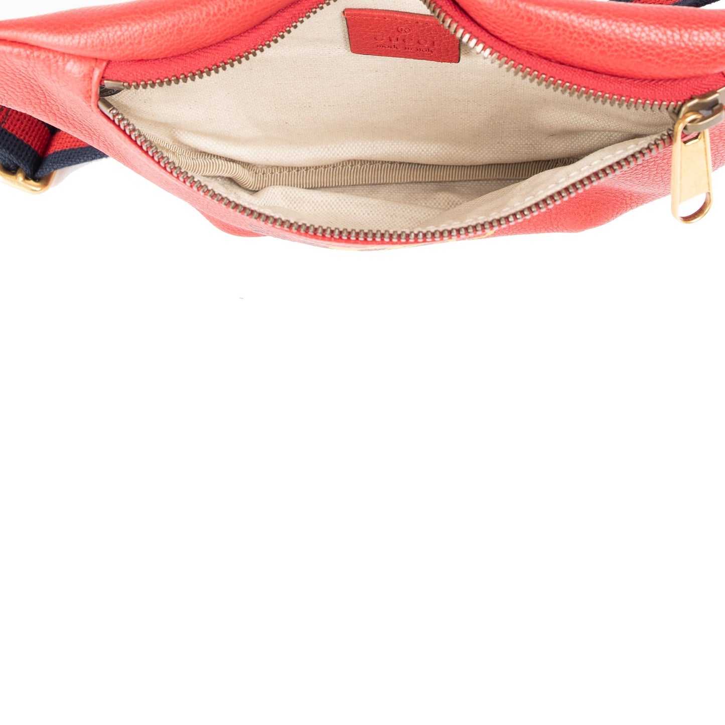 Gucci Small Logo Print Leather Belt Bag