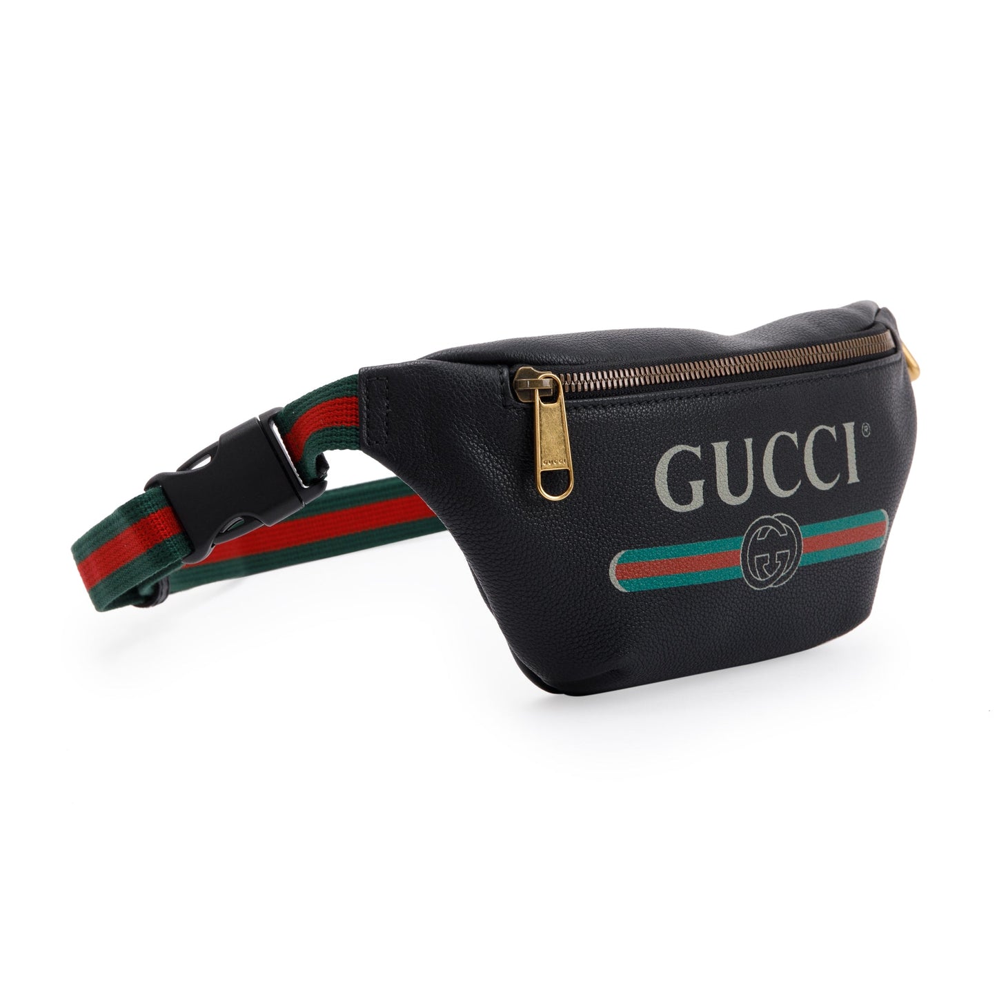 Gucci Small Logo Print Leather Belt Bag