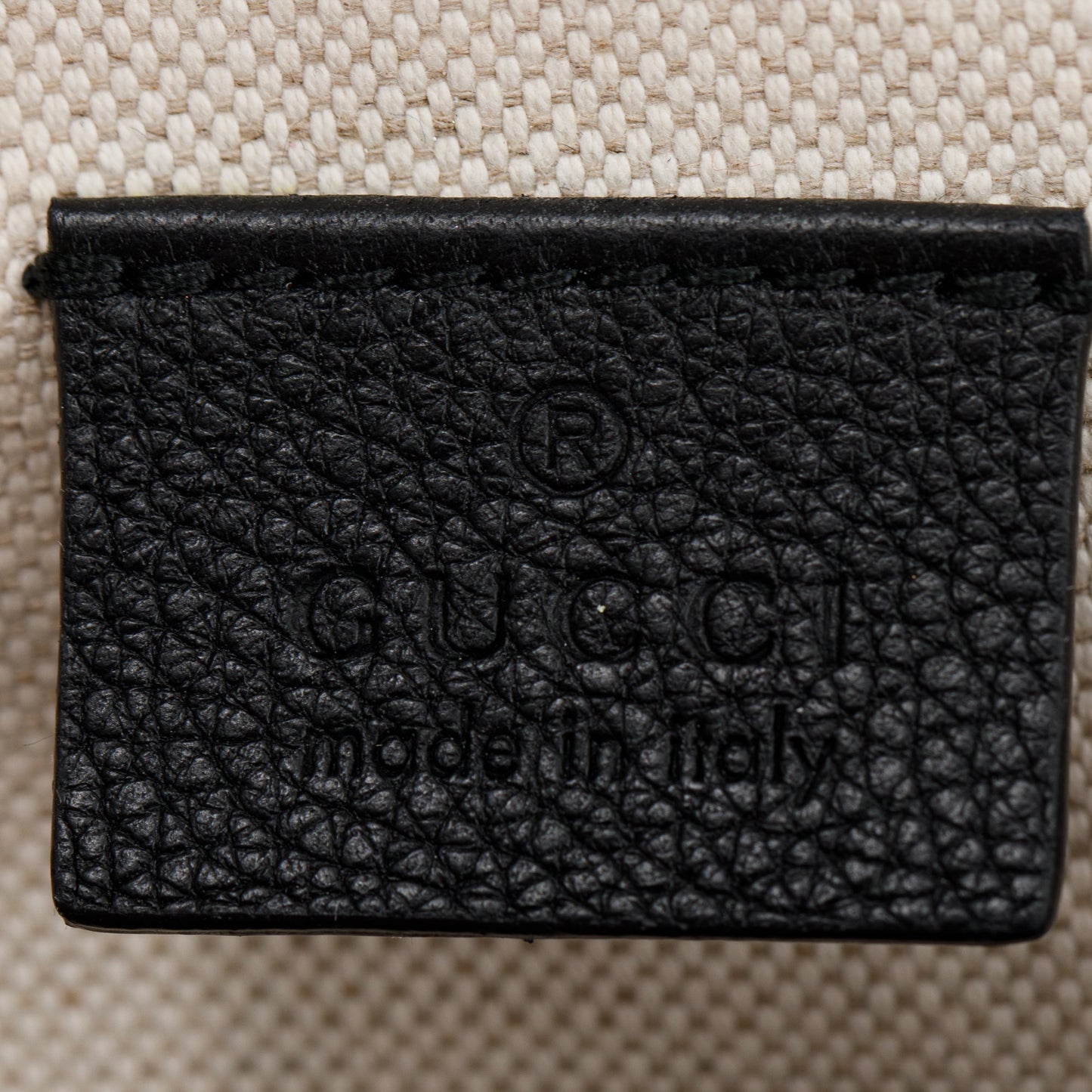 Gucci Small Logo Print Leather Belt Bag