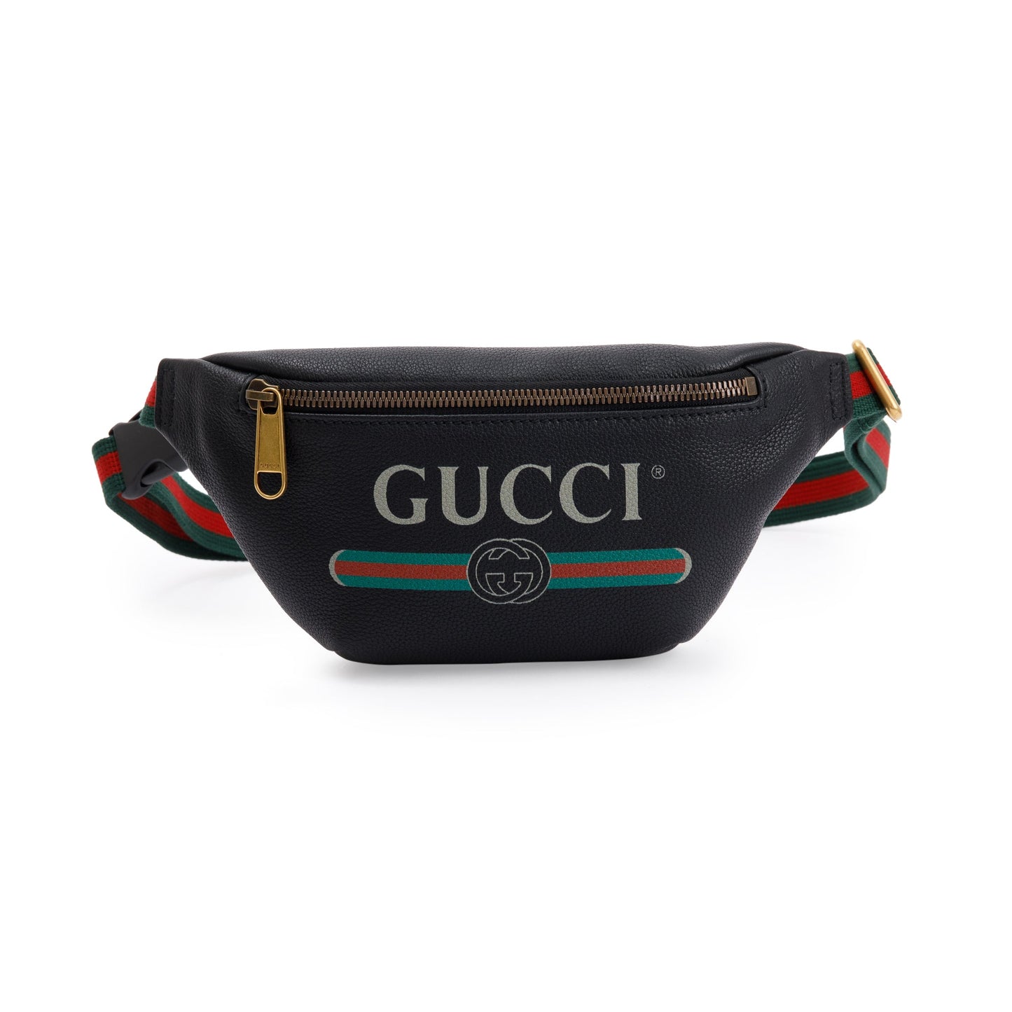 Gucci Small Logo Print Leather Belt Bag