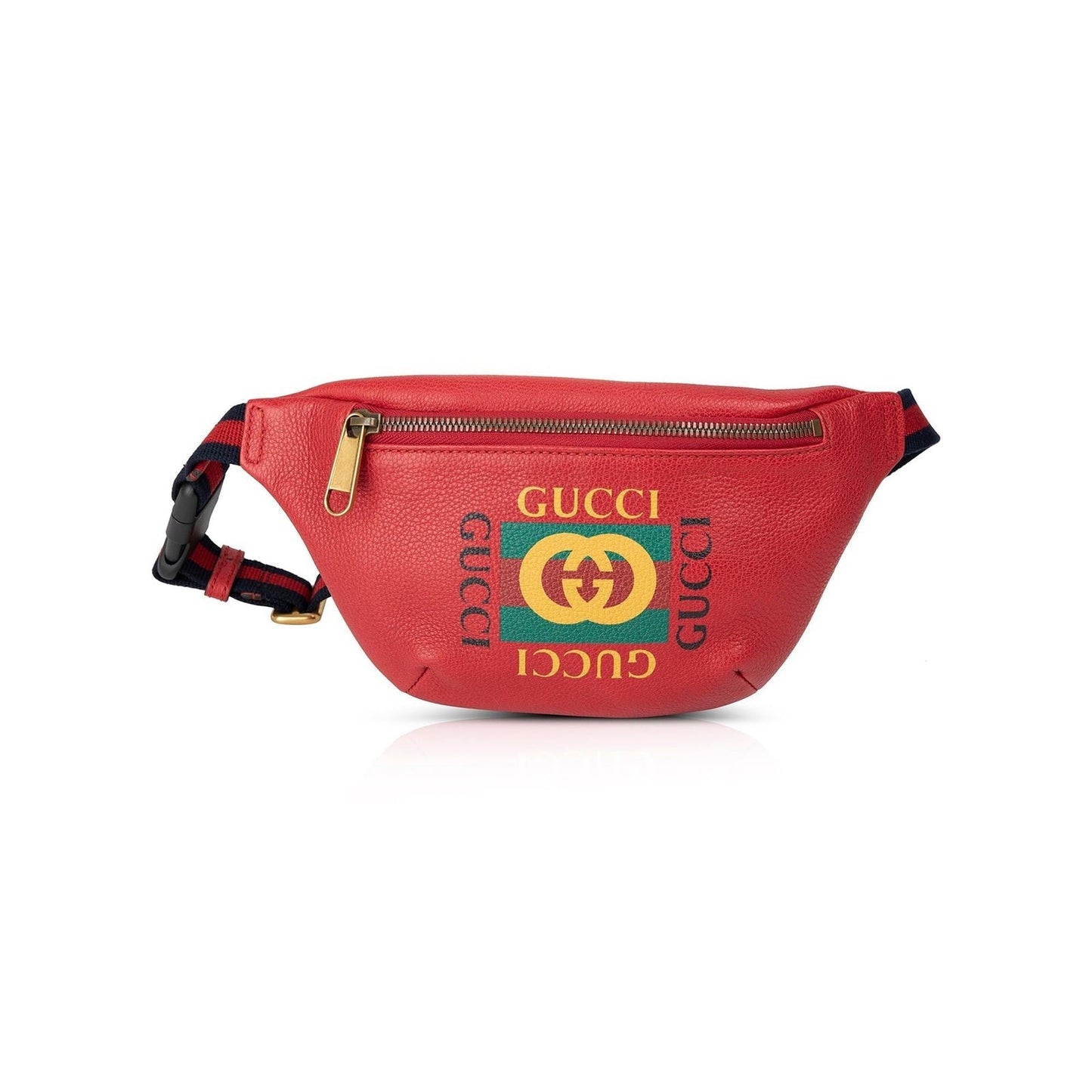 Gucci Small Logo Print Leather Belt Bag