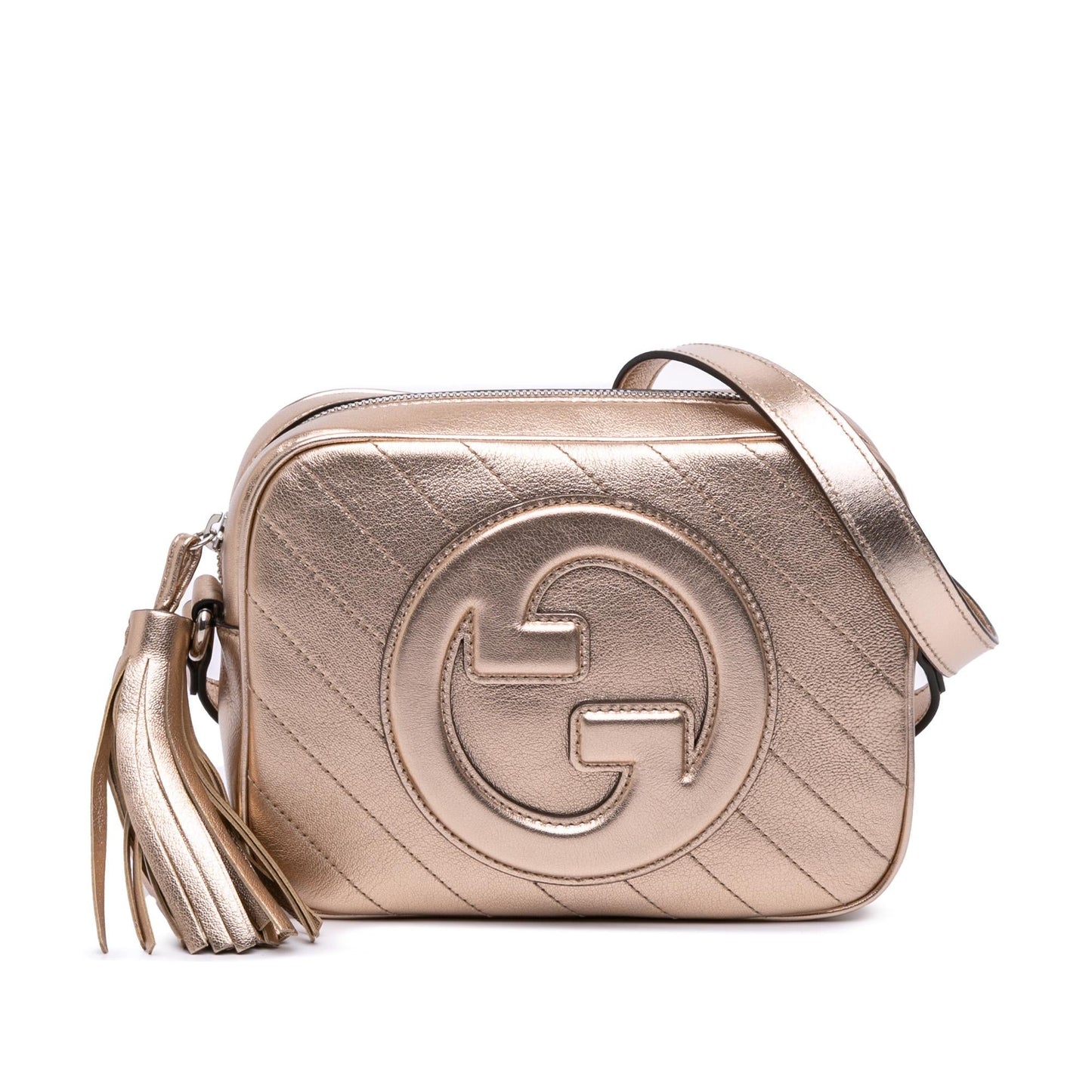 Gucci Small Metallic Calfskin Blondie Crossbody