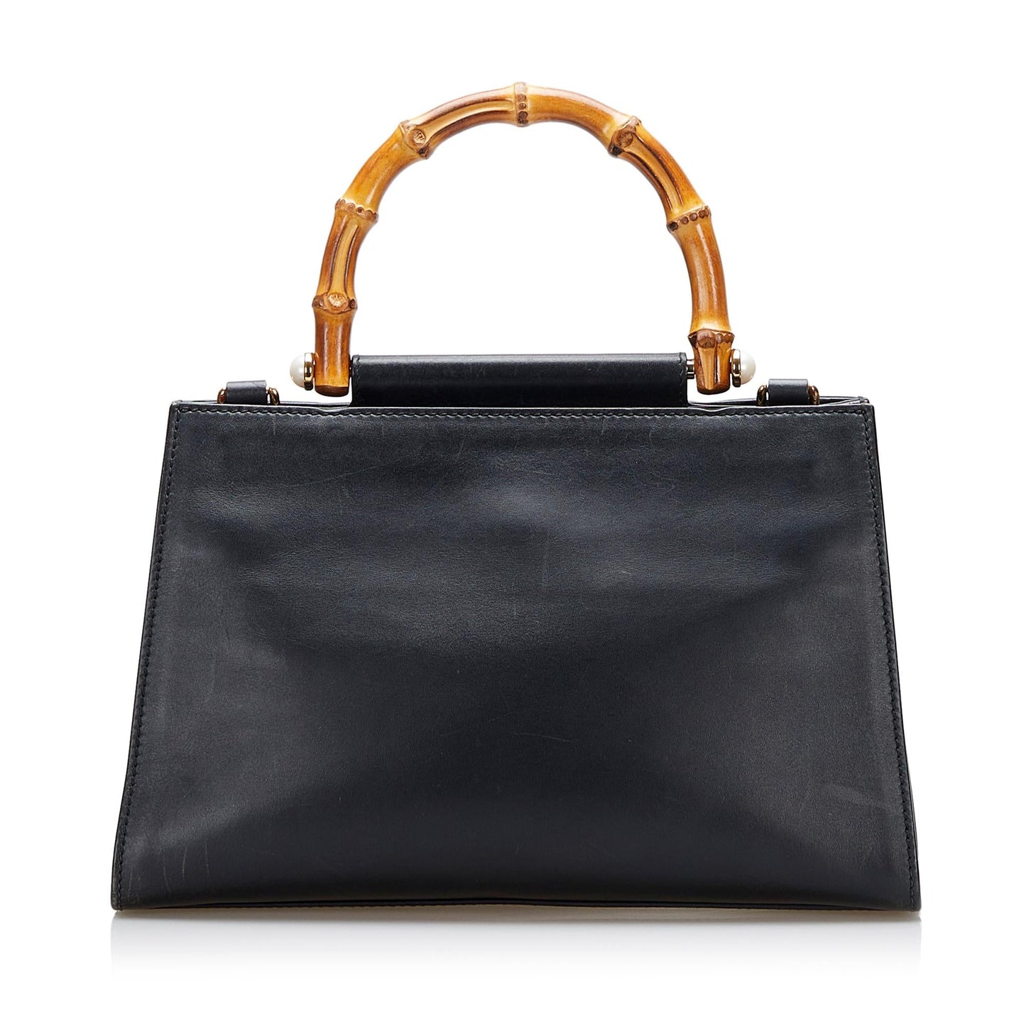 Gucci Small Nymphaea Bamboo Satchel (SHG-36983)