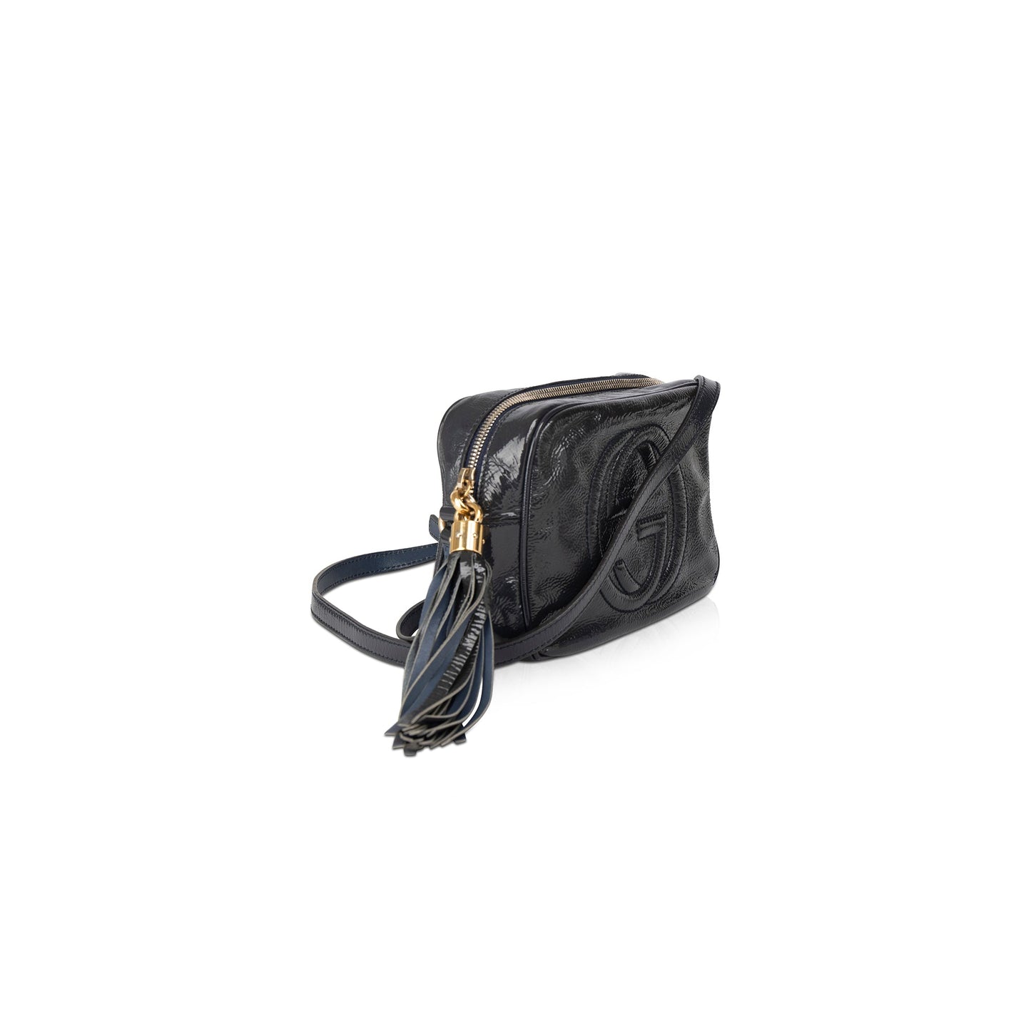 Gucci Small Patent Leather Soho Disco Crossbody Bag