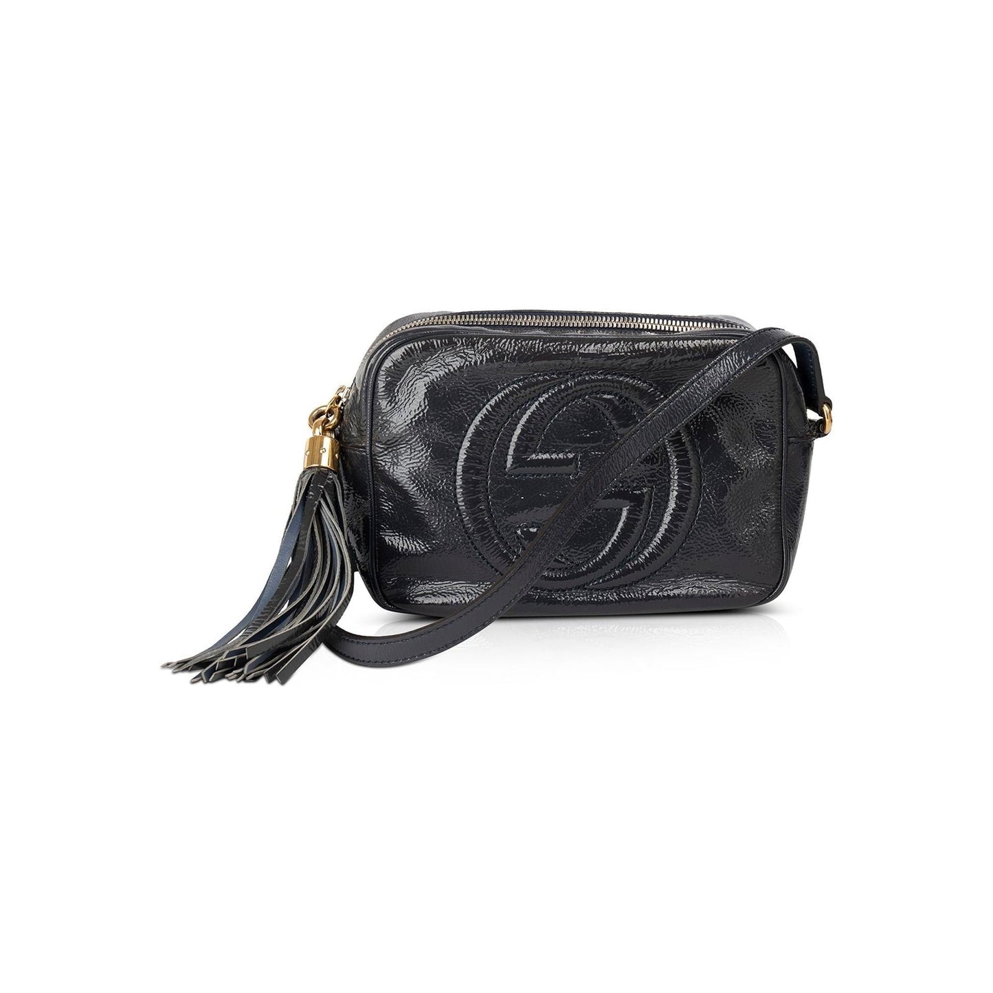 Gucci Small Patent Leather Soho Disco Crossbody Bag