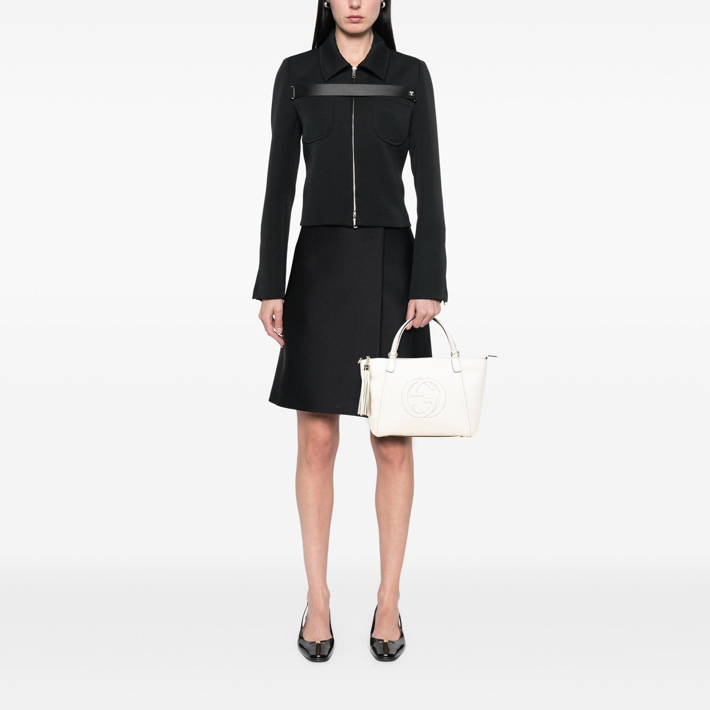 Gucci Small Pebbled Leather Soho Cellarius Satchel