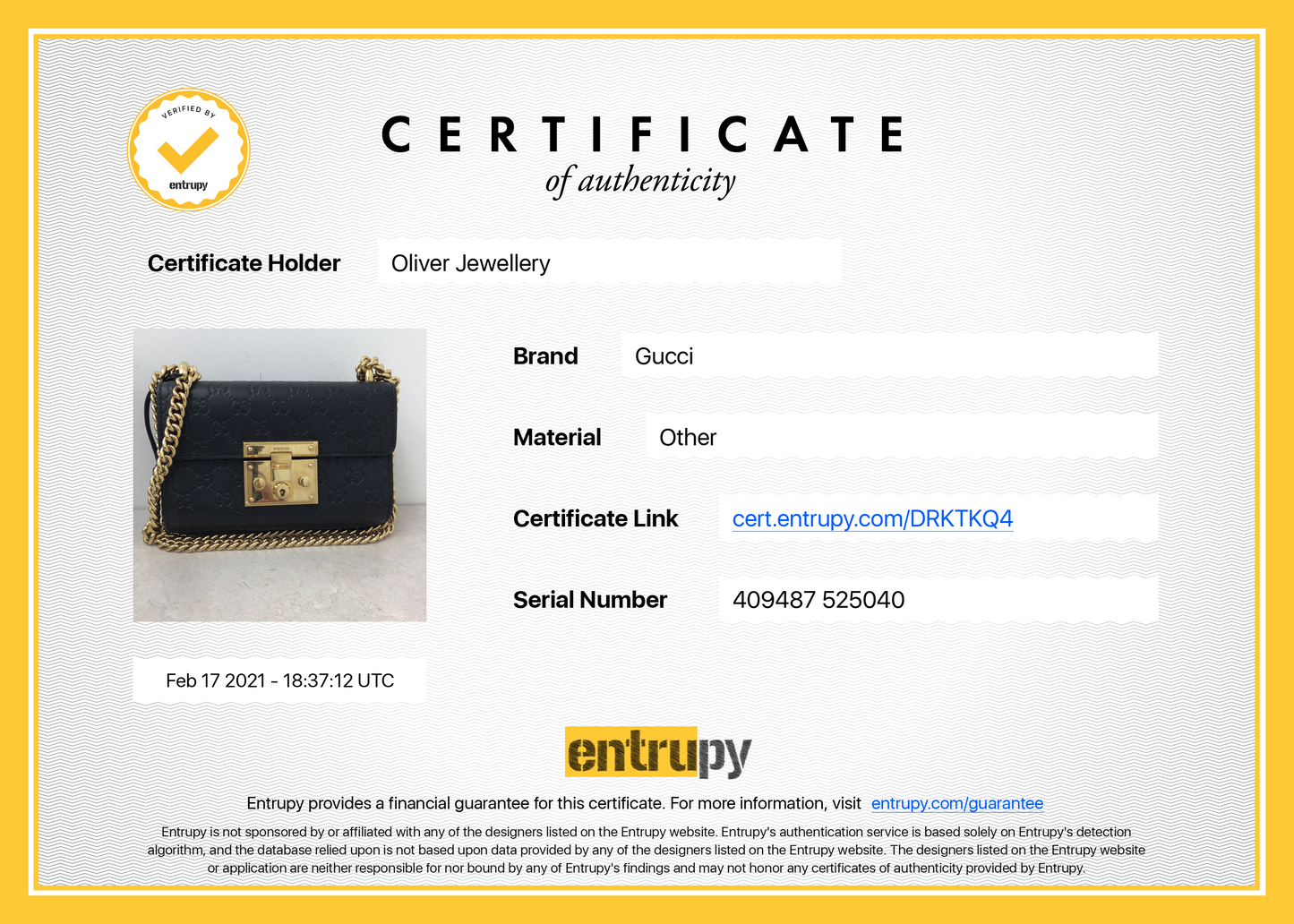 Gucci Small Signature Padlock Shoulder Bag