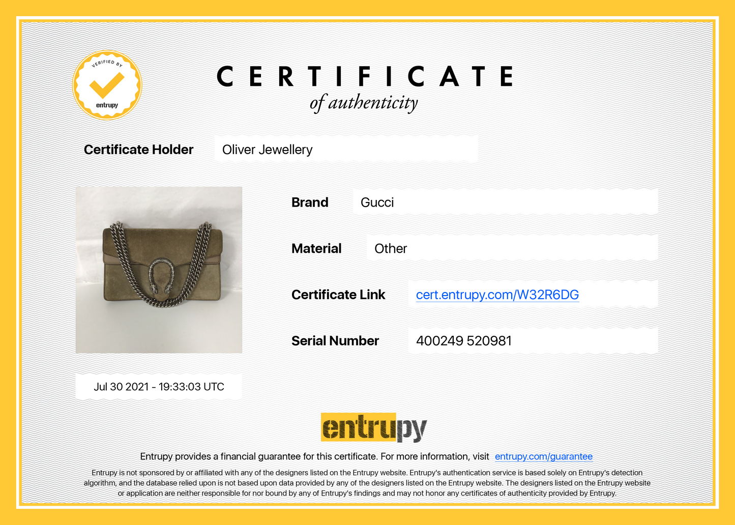 Gucci Small Suede Dionysus Shoulder Bag
