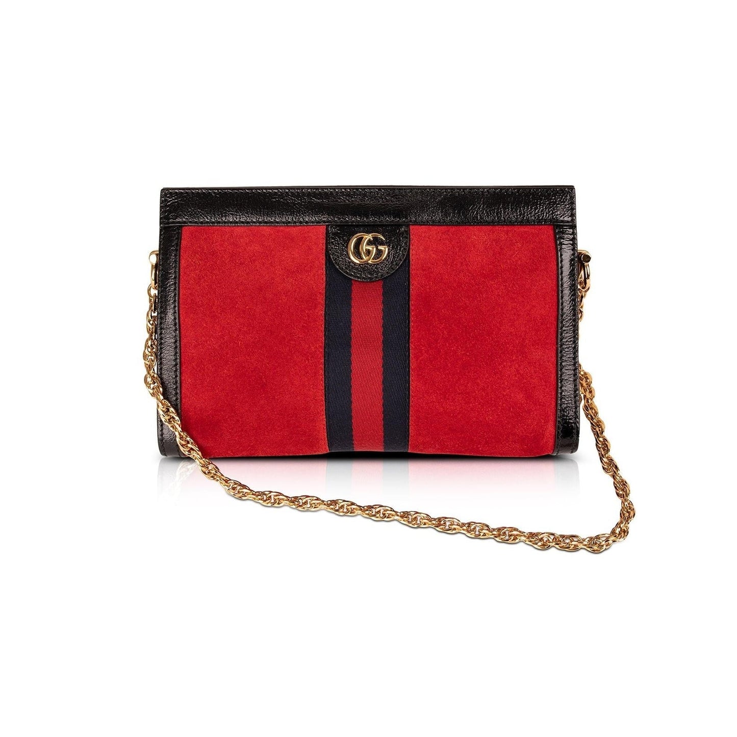 Gucci Small Suede Ophidia Chain Shoulder Bag