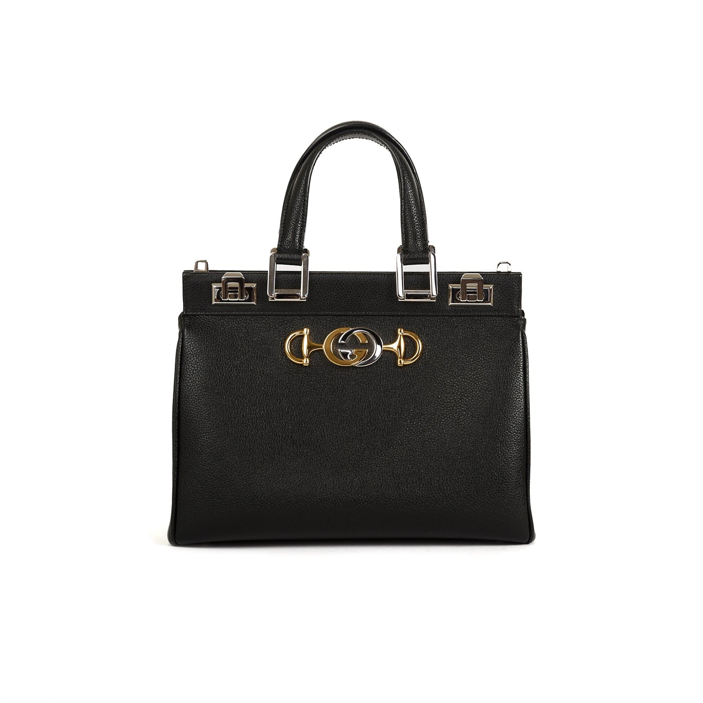 Gucci Small Zumi Leather Top Handle Bag
