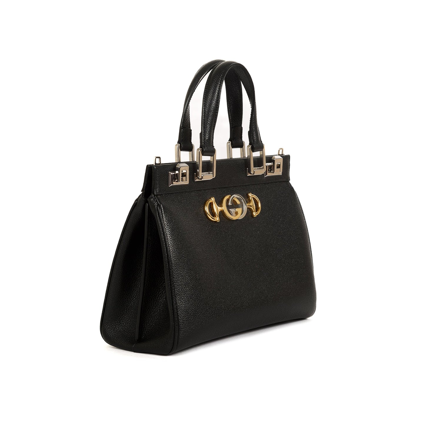Gucci Small Zumi Leather Top Handle Bag