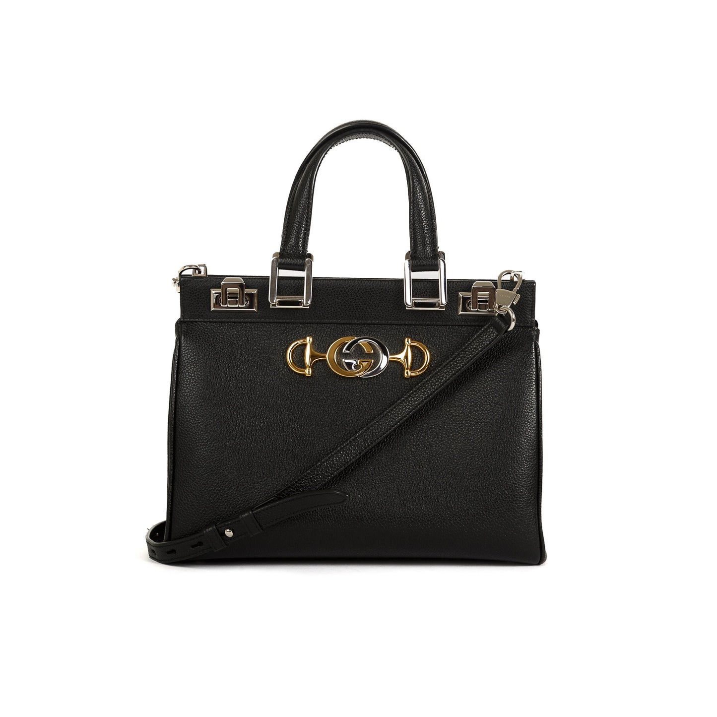 Gucci Small Zumi Leather Top Handle Bag