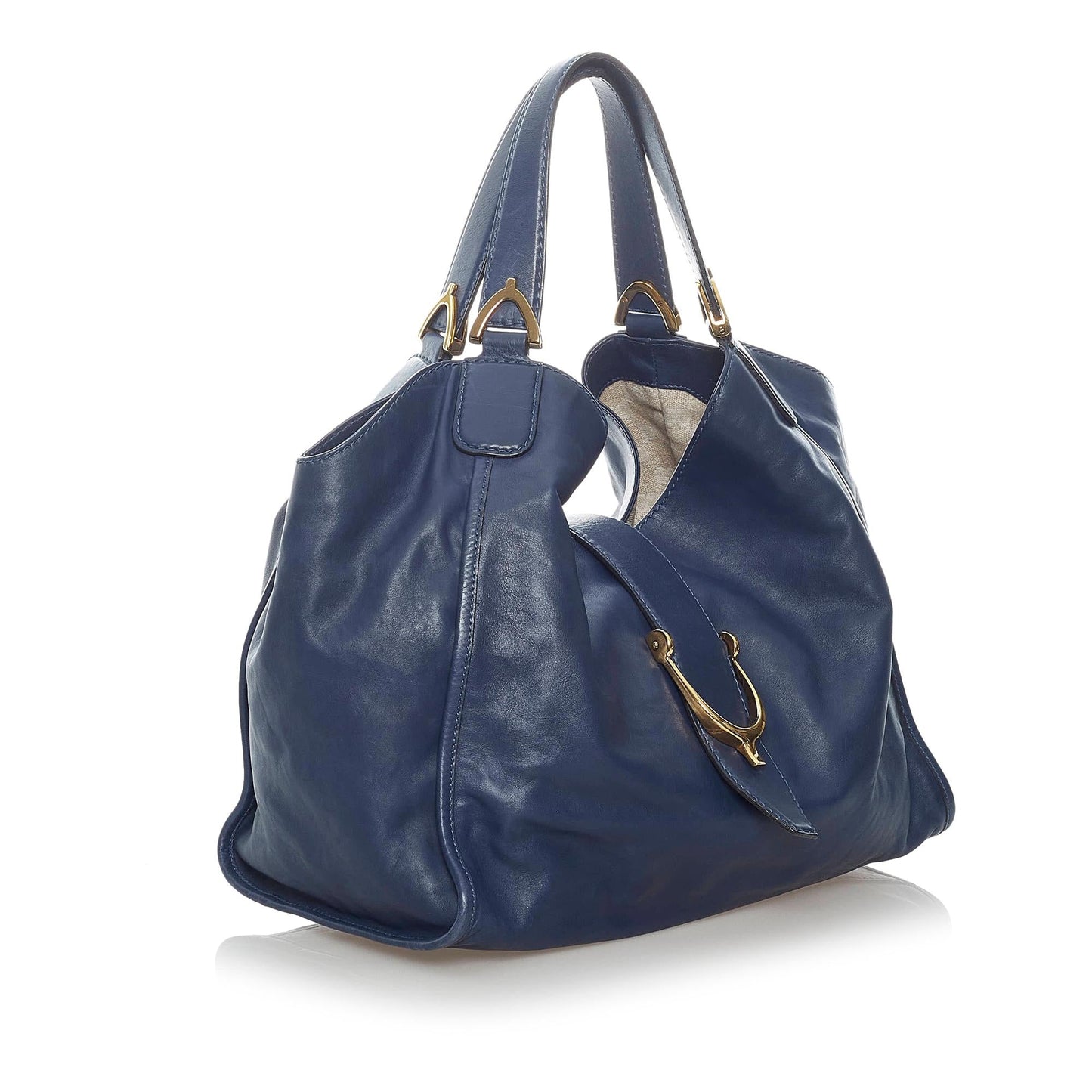 Gucci Soft Stirrup Nubuck Leather Tote Bag (SHG-30728)
