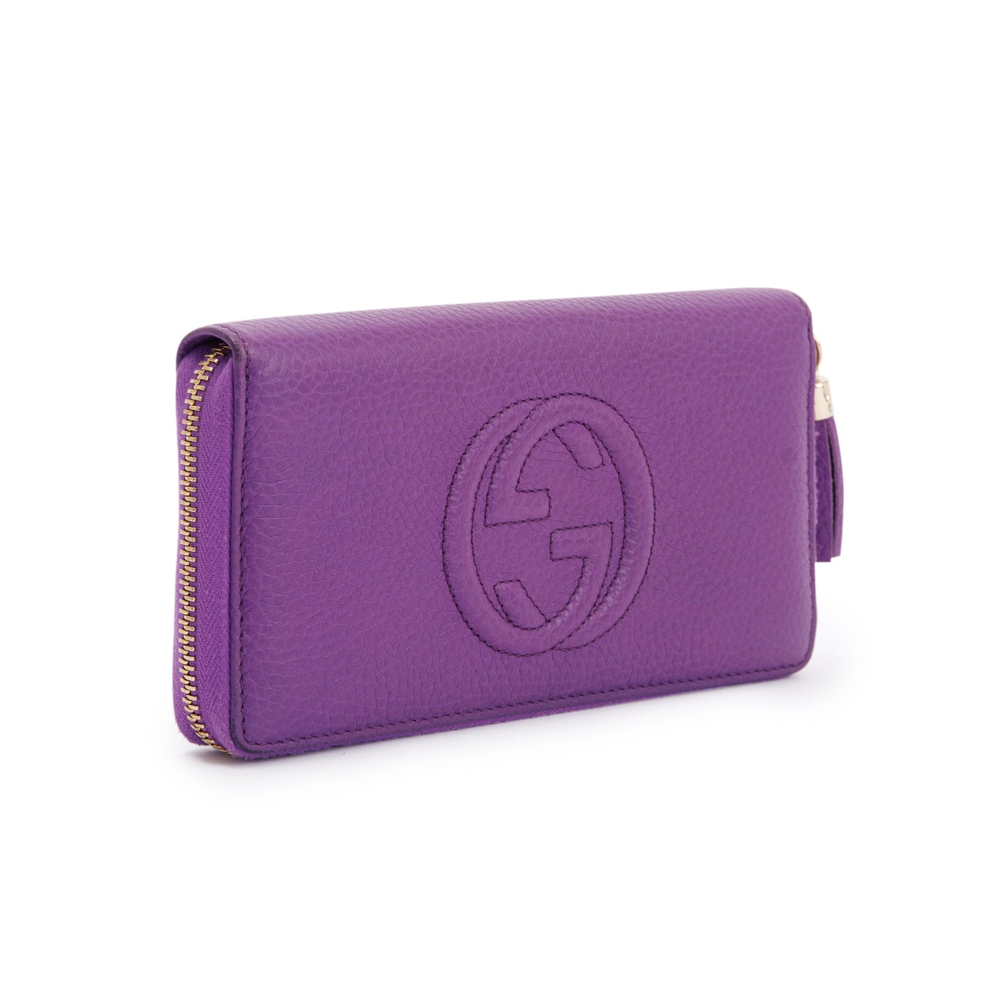 Gucci Soho Leather Zip Around Wallet