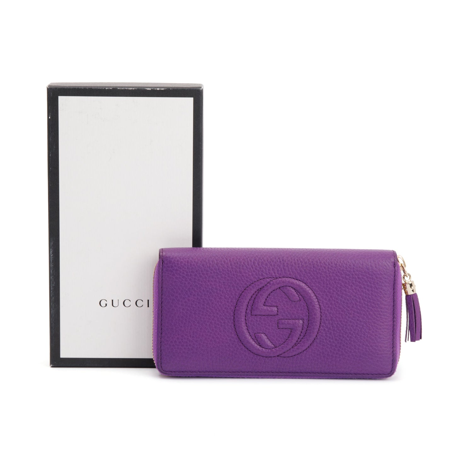 Gucci Soho Leather Zip Around Wallet