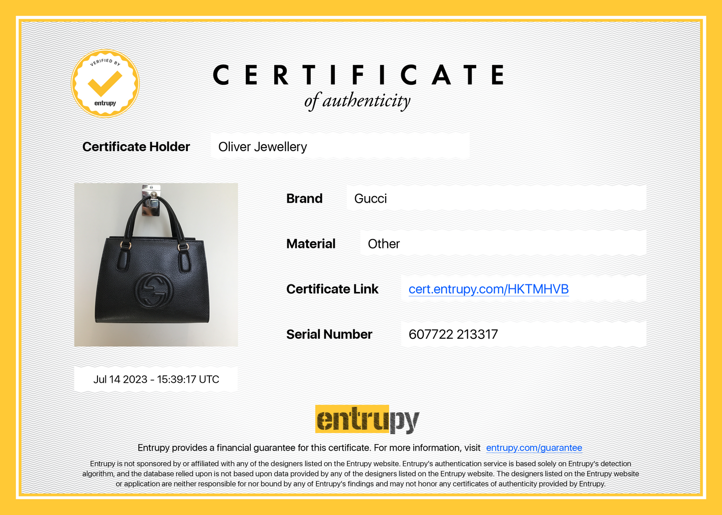 Gucci Soho Small Convertible Top Handle Bag