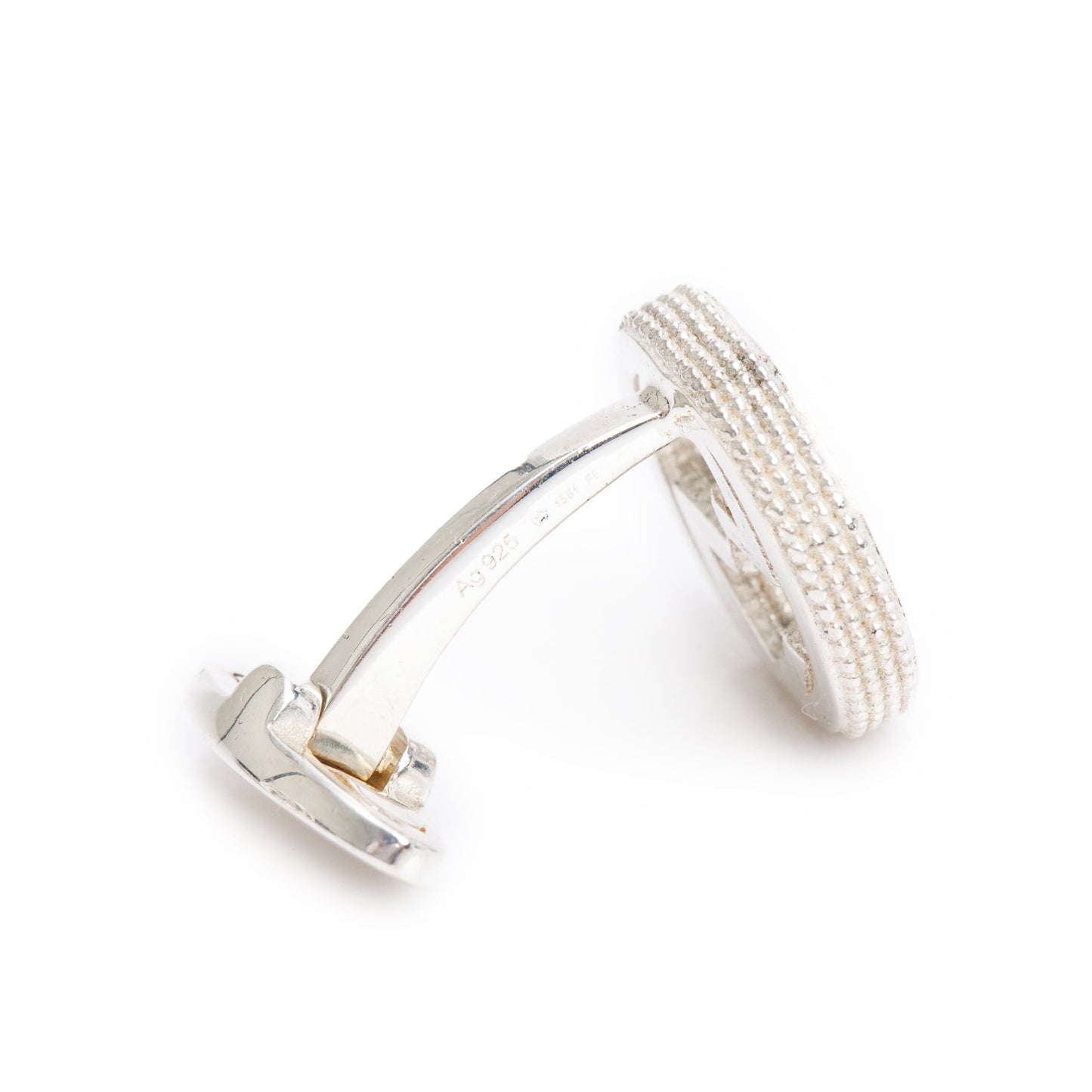 Gucci Sterling Silver Interlocking G Cufflinks