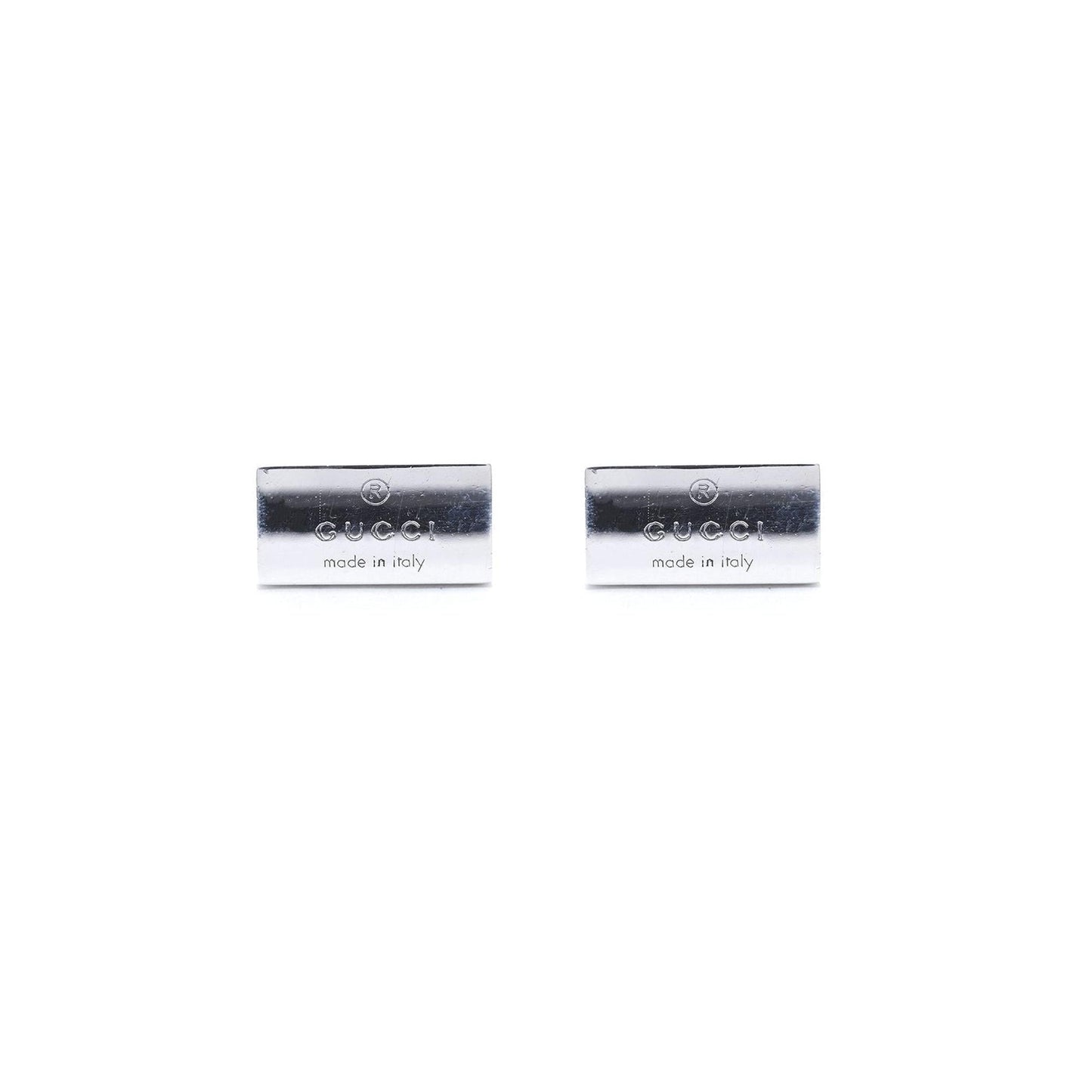 Gucci Sterling Silver Trademark Cufflinks