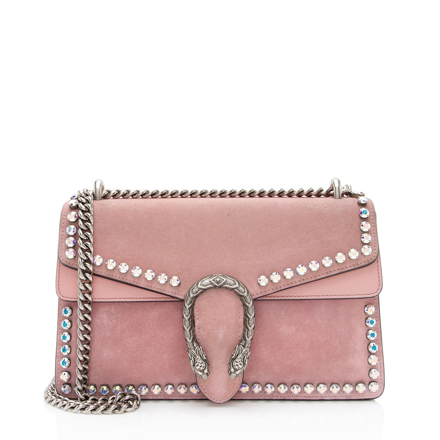 Gucci Suede Crystal Dionysus Medium Shoulder Bag