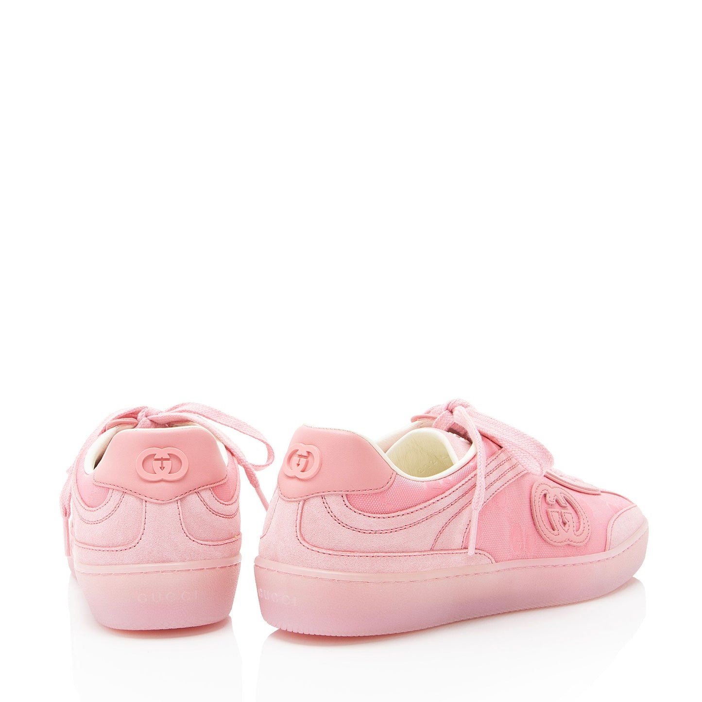 Gucci Suede GG Canvas G75 Sneakers - Size 6.5 / 36.5
