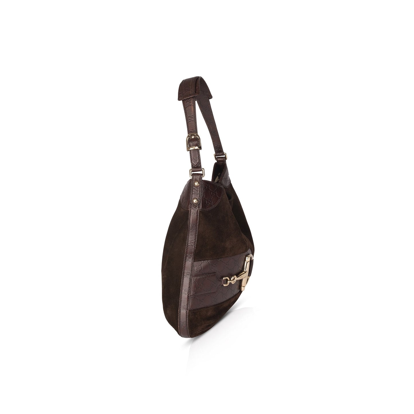 Gucci Suede Guccissima Hasler Hobo