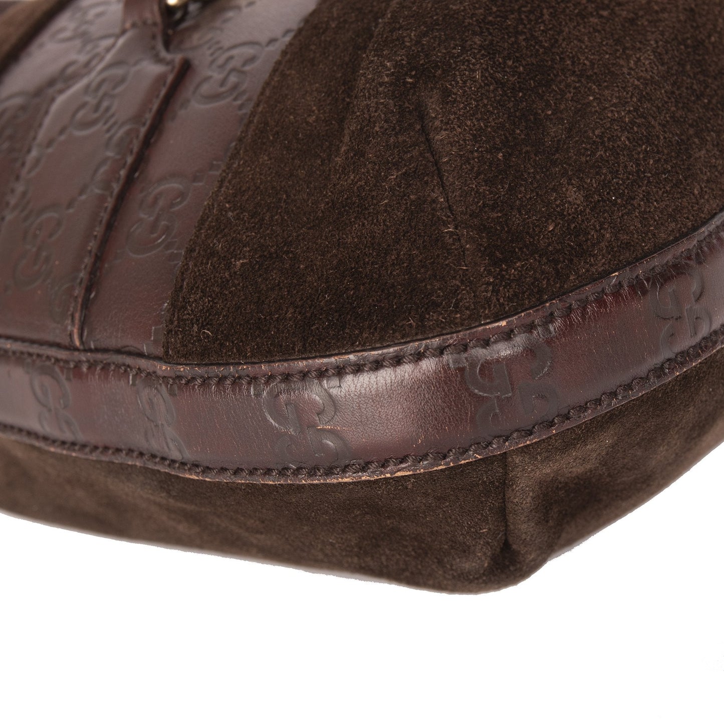 Gucci Suede Guccissima Hasler Hobo
