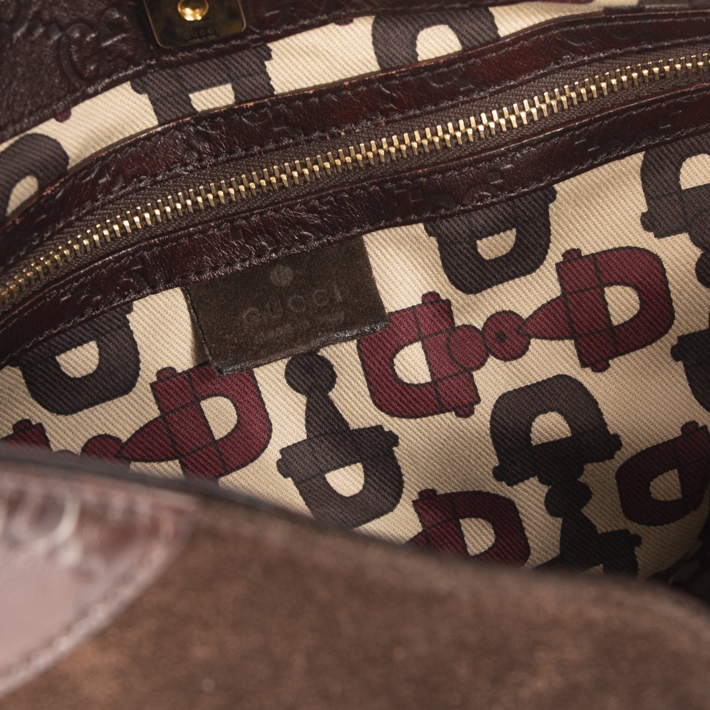 Gucci Suede Guccissima Hasler Hobo