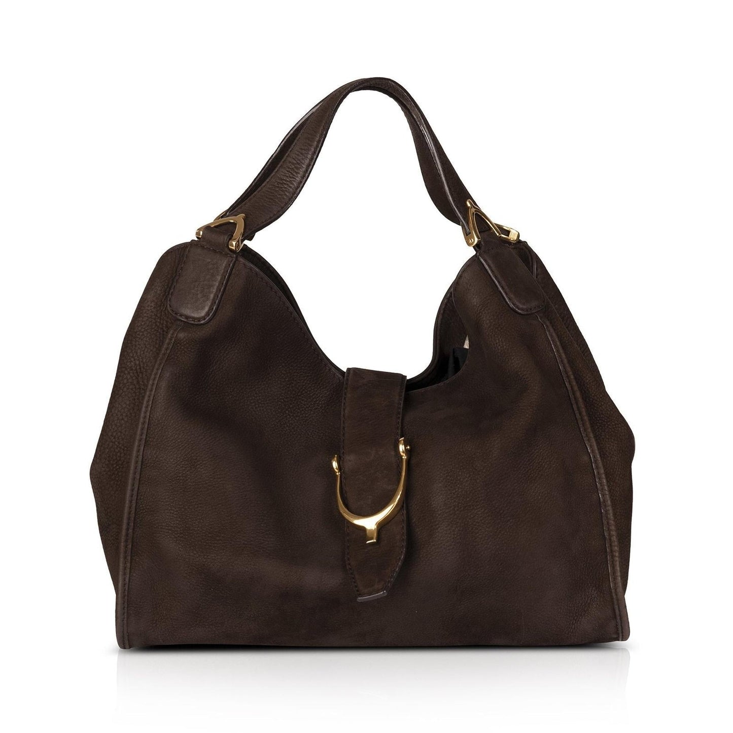 Gucci Suede Medium Soft Stirrup Tote