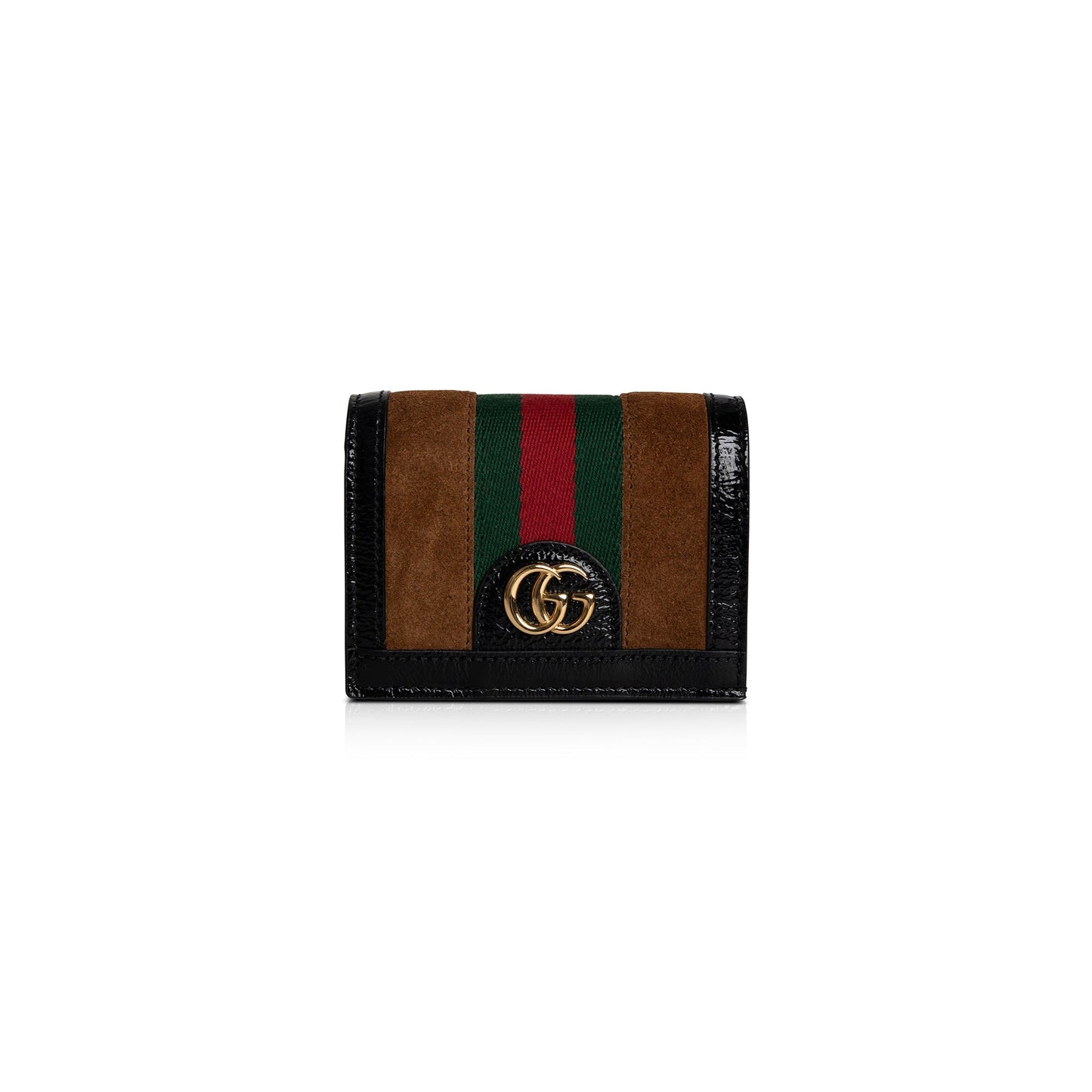 Gucci Suede Ophidia GG Card Case Wallet