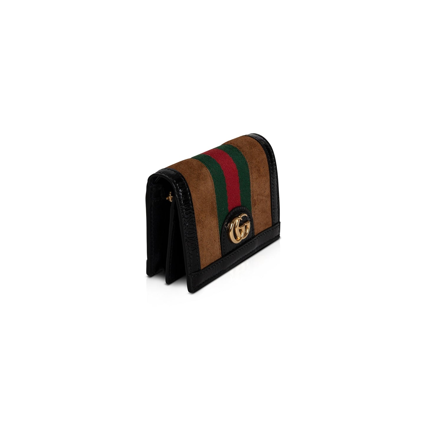 Gucci Suede Ophidia GG Card Case Wallet