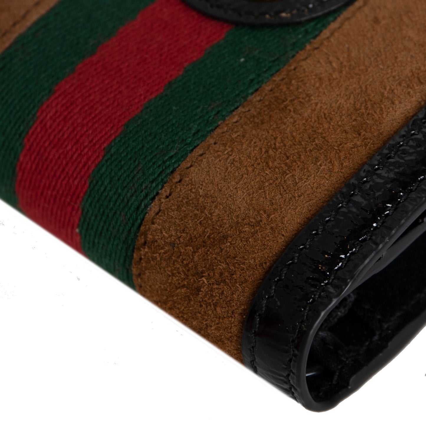 Gucci Suede Ophidia GG Card Case Wallet