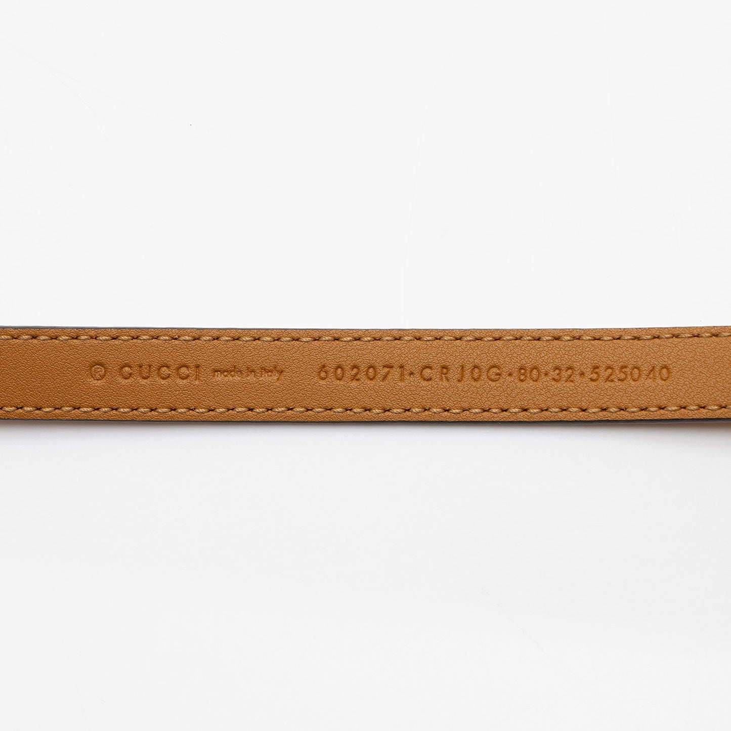 Gucci Suede Torchon GG Skinny Belt - Size 32 / 80 (SHF-DiEwSZ)