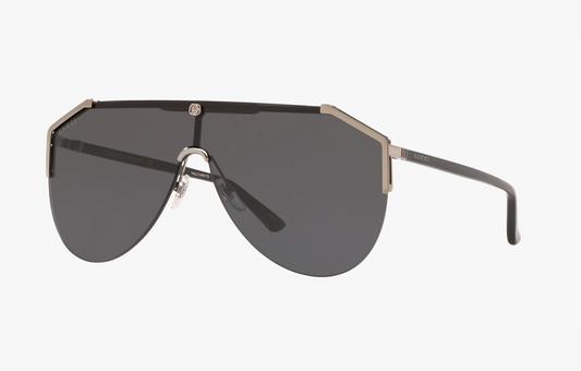 GUCCI Sunglasses Men's Ruthenium-Black/Grey