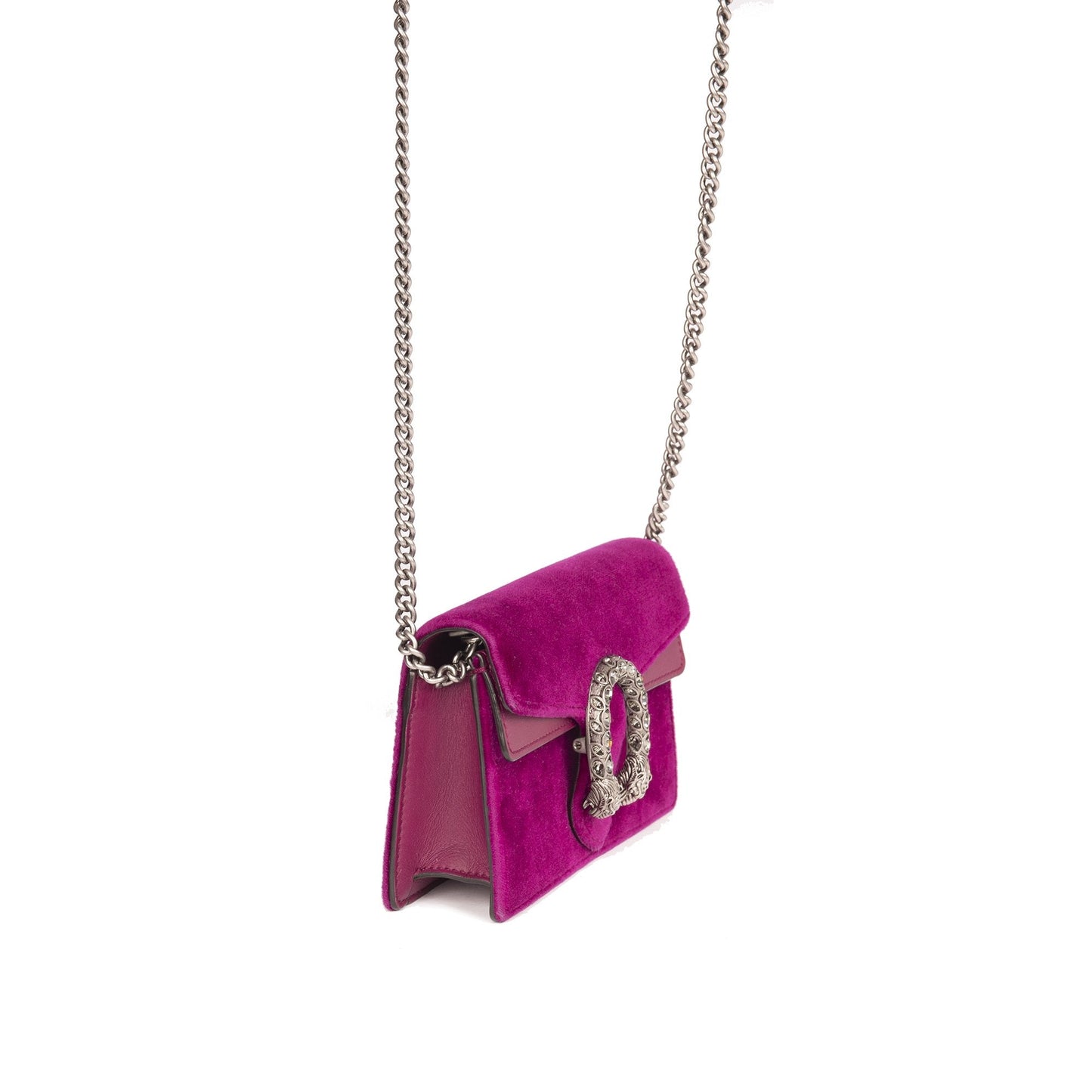 Gucci Super Mini Dionysus Velvet Chain Bag