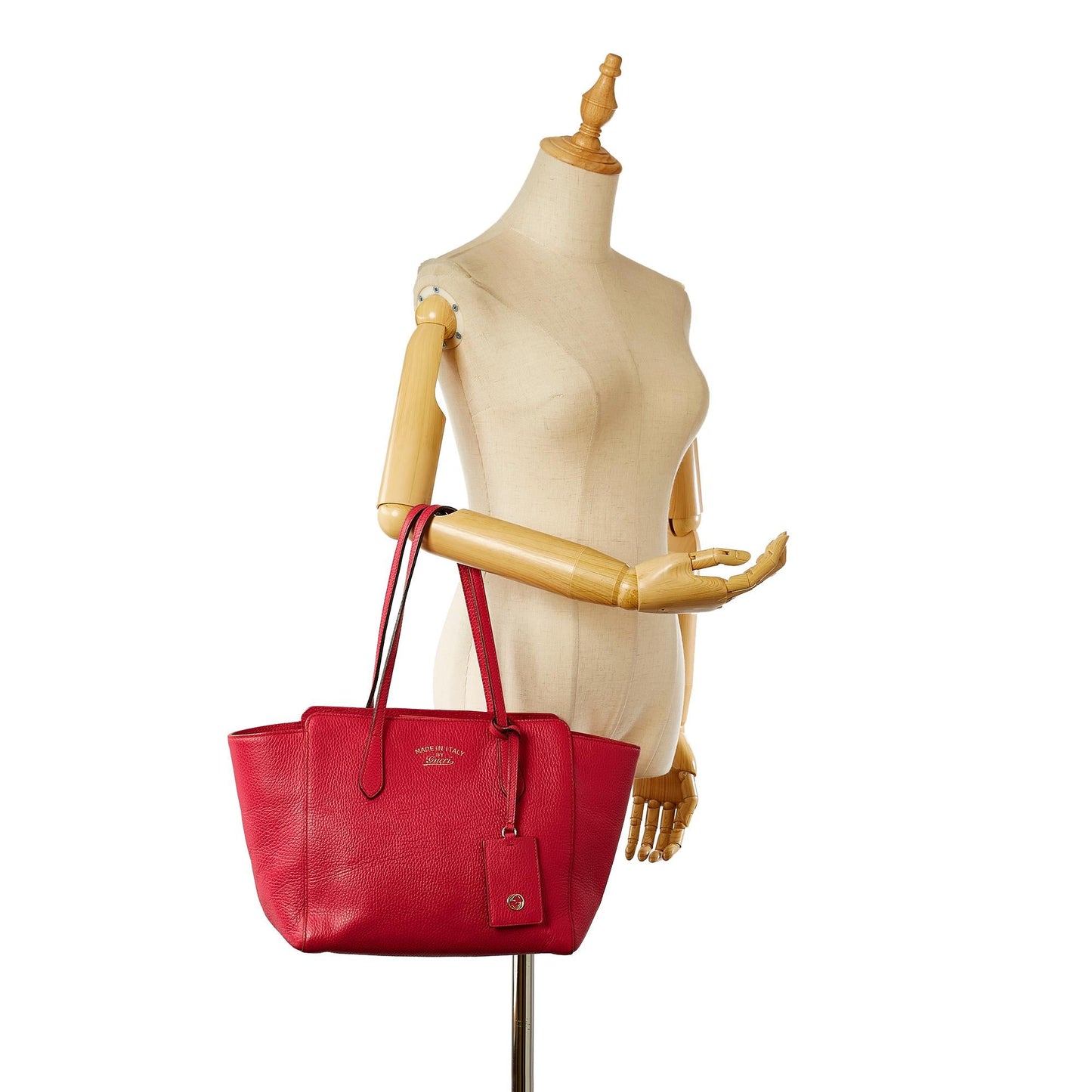Gucci Swing Leather Tote Bag (SHG-31582)
