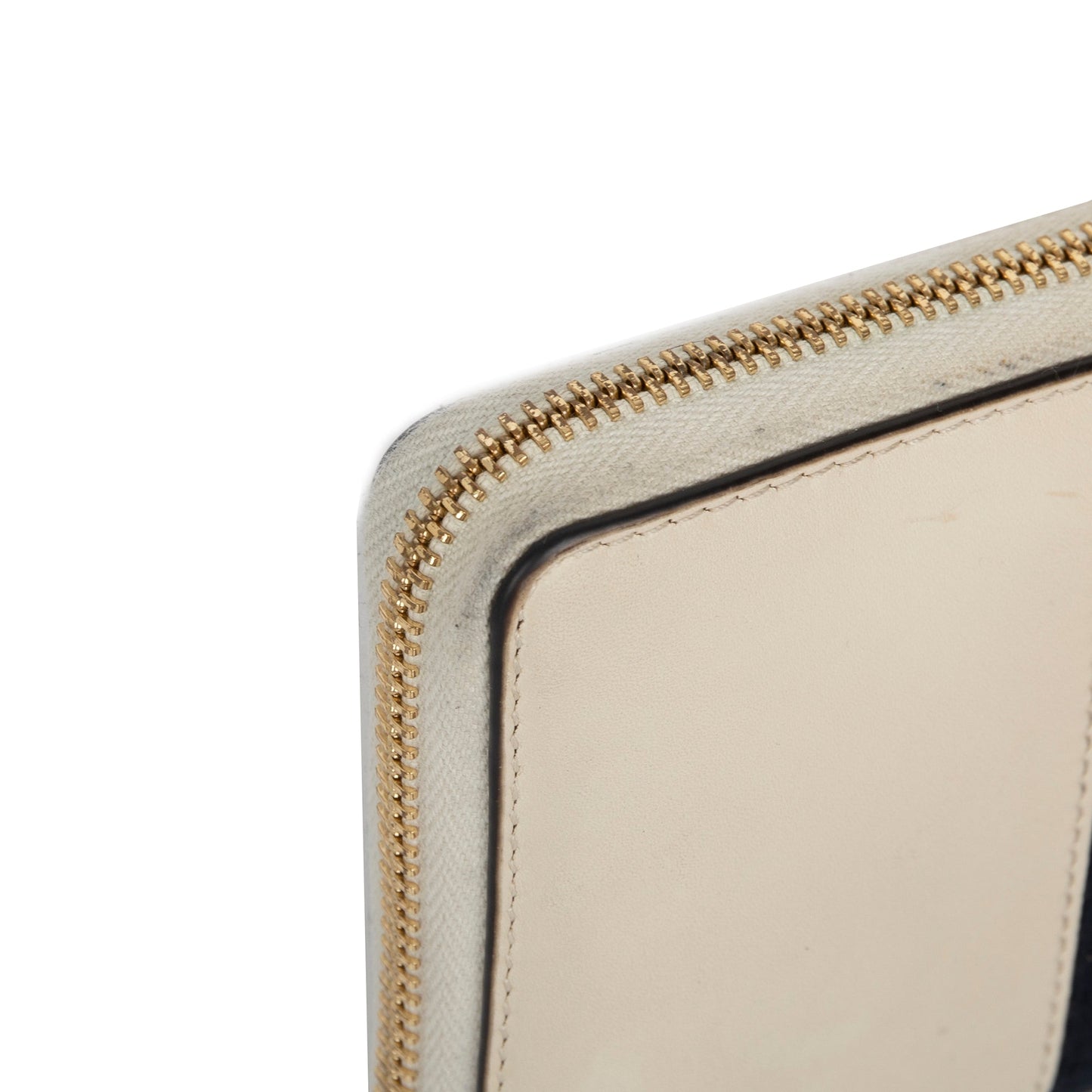 Gucci Sylvie Web Embroidered Zip Around Wallet
