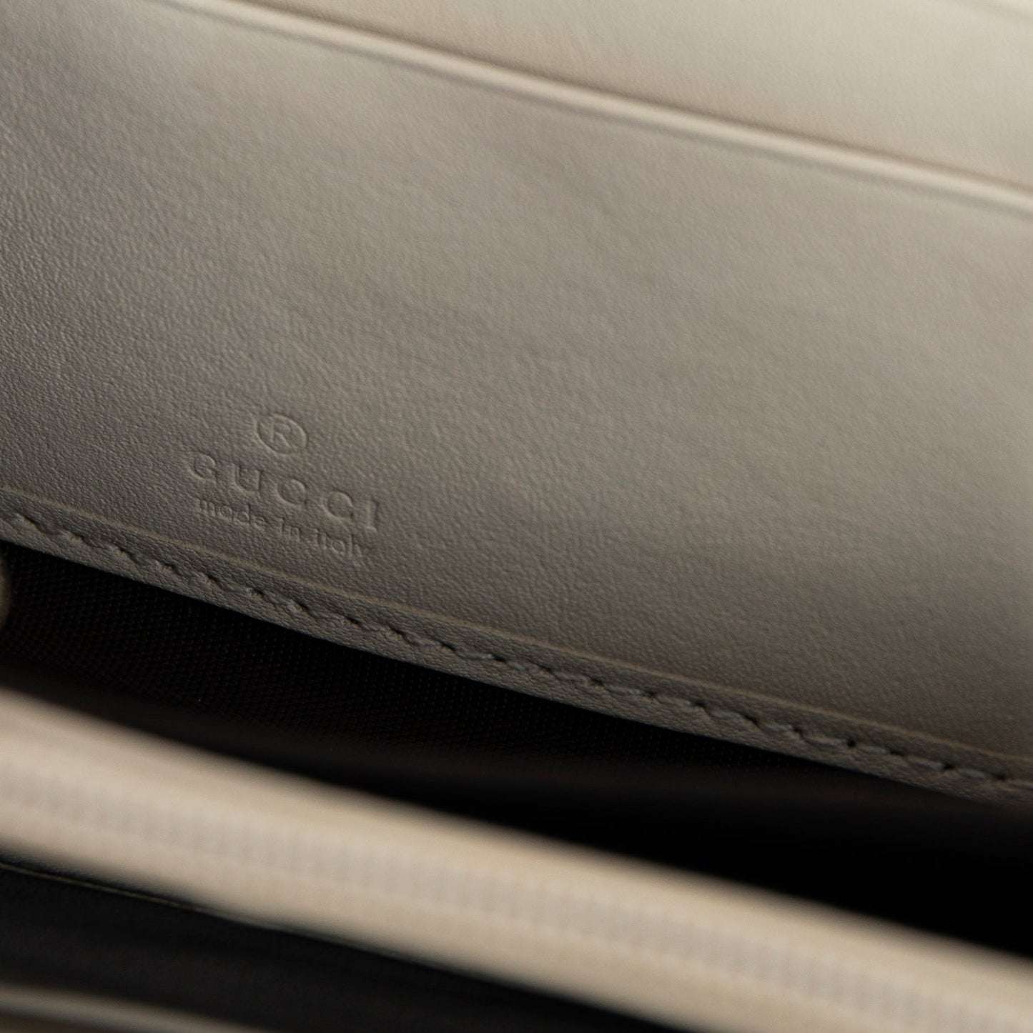 Gucci Sylvie Web Embroidered Zip Around Wallet