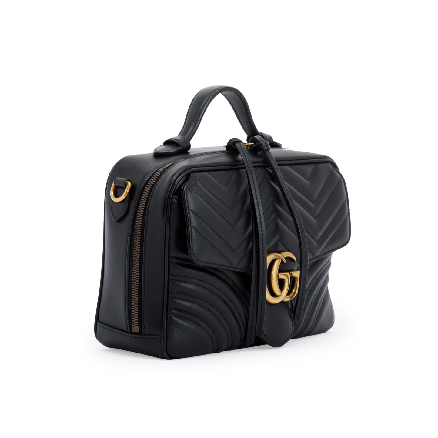 Gucci Sylvie Web GG Marmont Small Shoulder Bag
