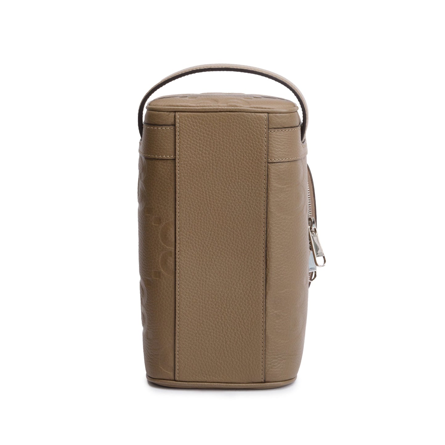 Gucci Taupe Jumbo GG Embossed Calfskin Leather Toiletry Case