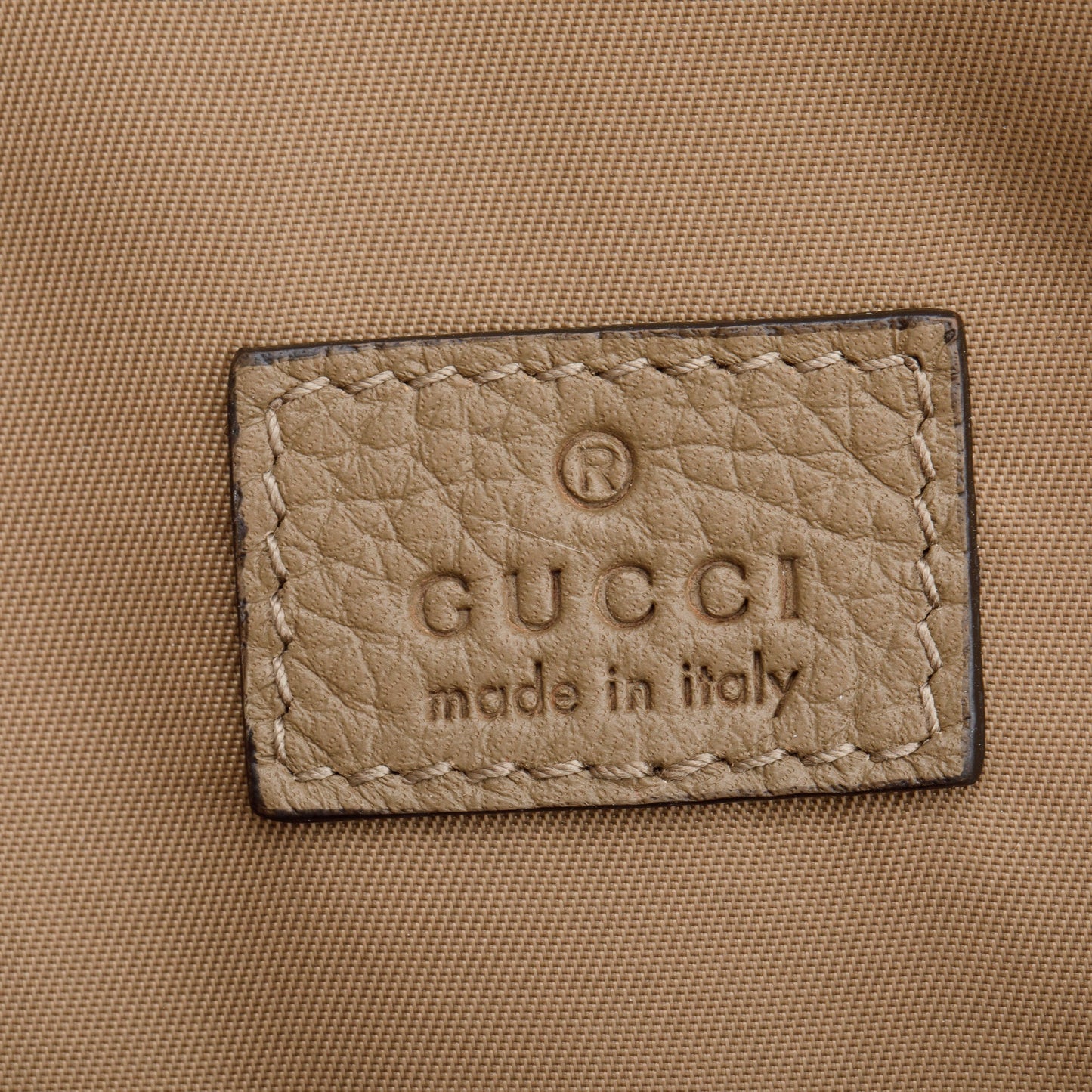 Gucci Taupe Jumbo GG Embossed Calfskin Leather Toiletry Case